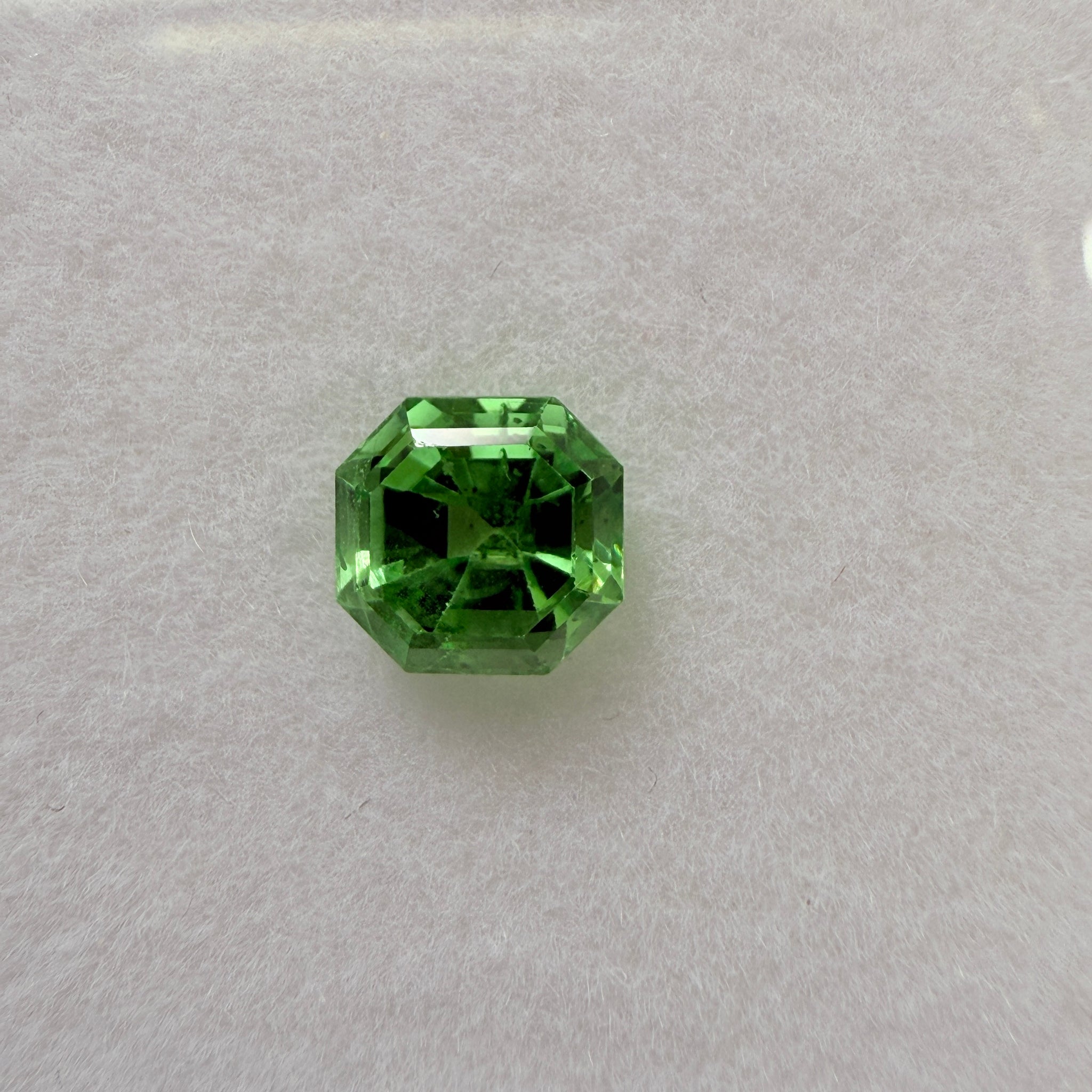 Tsavorite Garnet, 1.06ct, Kenya, Unheated Untreated, native cut.