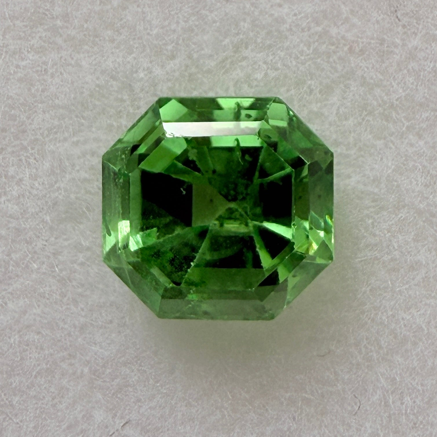 Tsavorite Garnet, 1.06ct, Kenya, Unheated Untreated, native cut.
