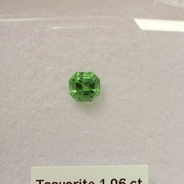Tsavorite Garnet, 1.06ct, Kenya, Unheated Untreated, native cut.