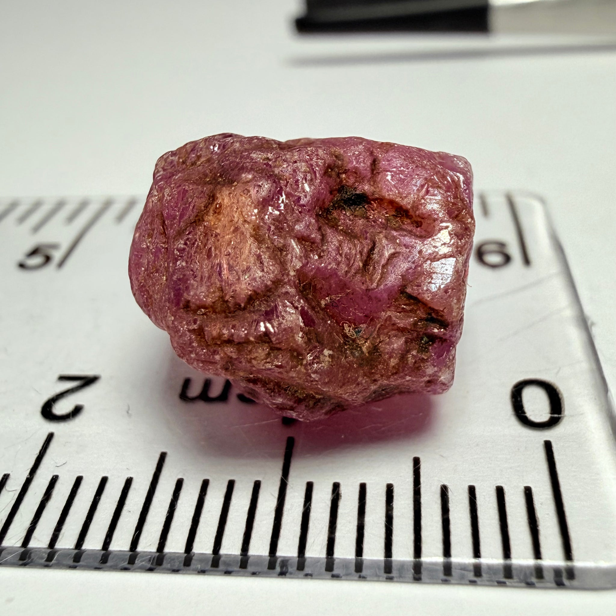 Umba Sapphire, 18.37ct, Umba Valley, Tanzania, Untreated Unheated. Cabbing grade rough, yes it has faceting portions but tiny. Seems to be changing colour or more shifting colour