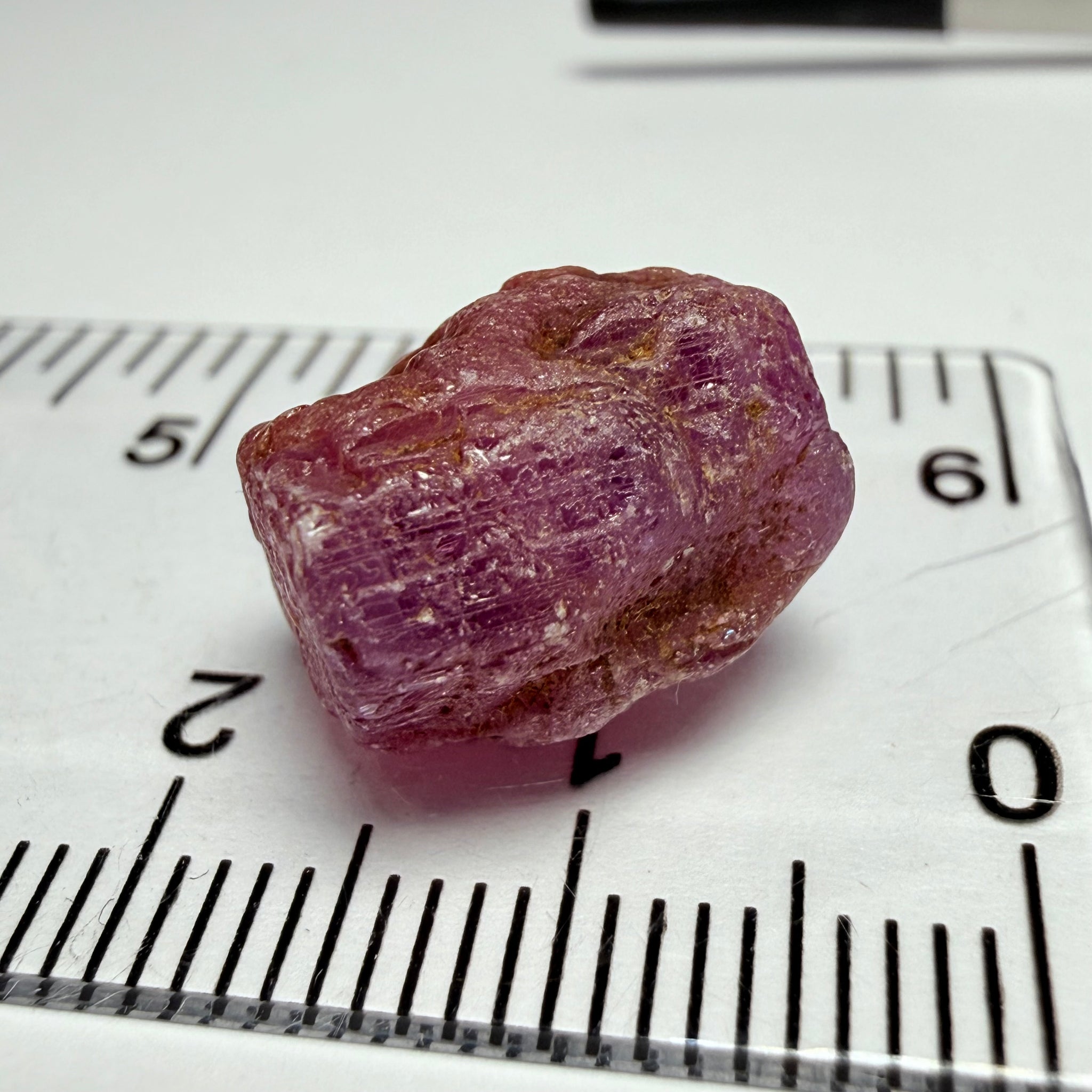 Umba Sapphire, 18.37ct, Umba Valley, Tanzania, Untreated Unheated. Cabbing grade rough, yes it has faceting portions but tiny. Seems to be changing colour or more shifting colour