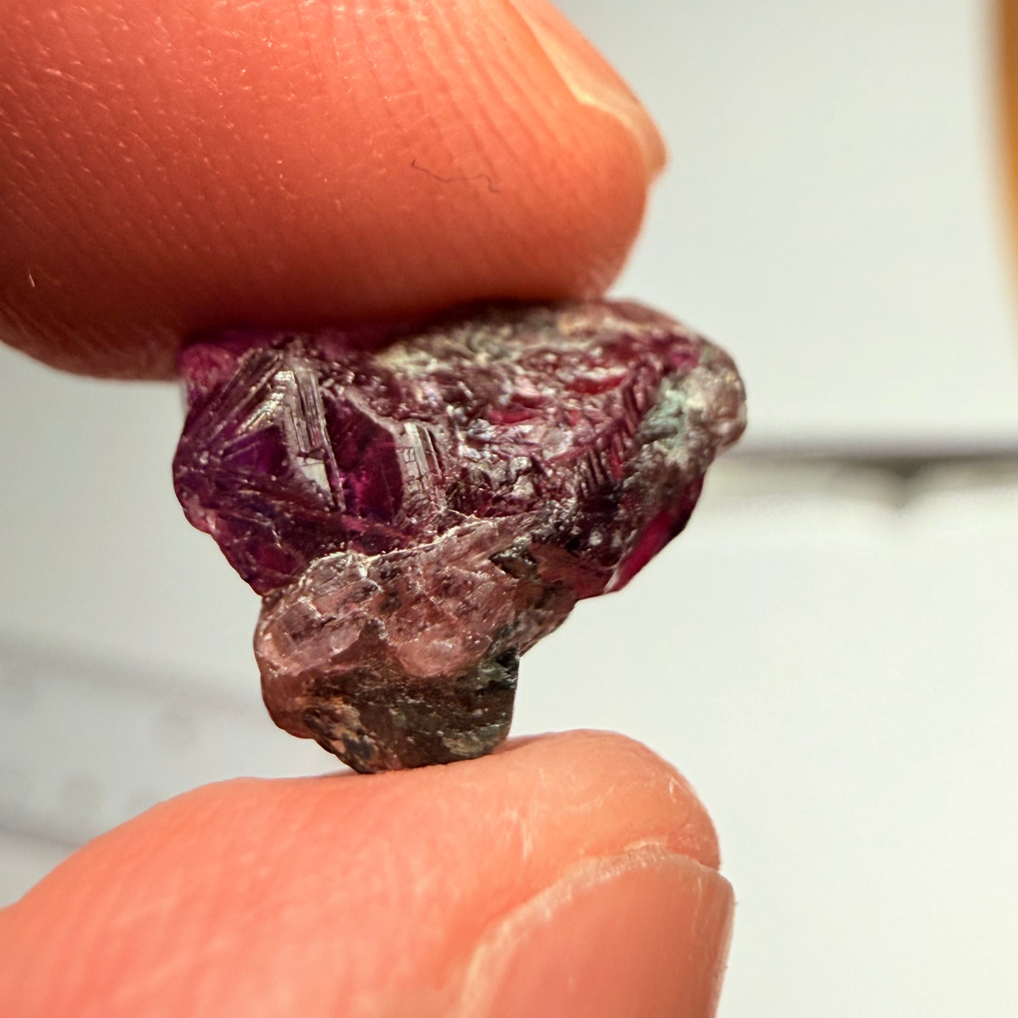 Winza Sapphire Crystal, 6.83ct, Winza, Tanzania, Untreated Unheated, tiny gemmy faceting portions but please don’t facet it