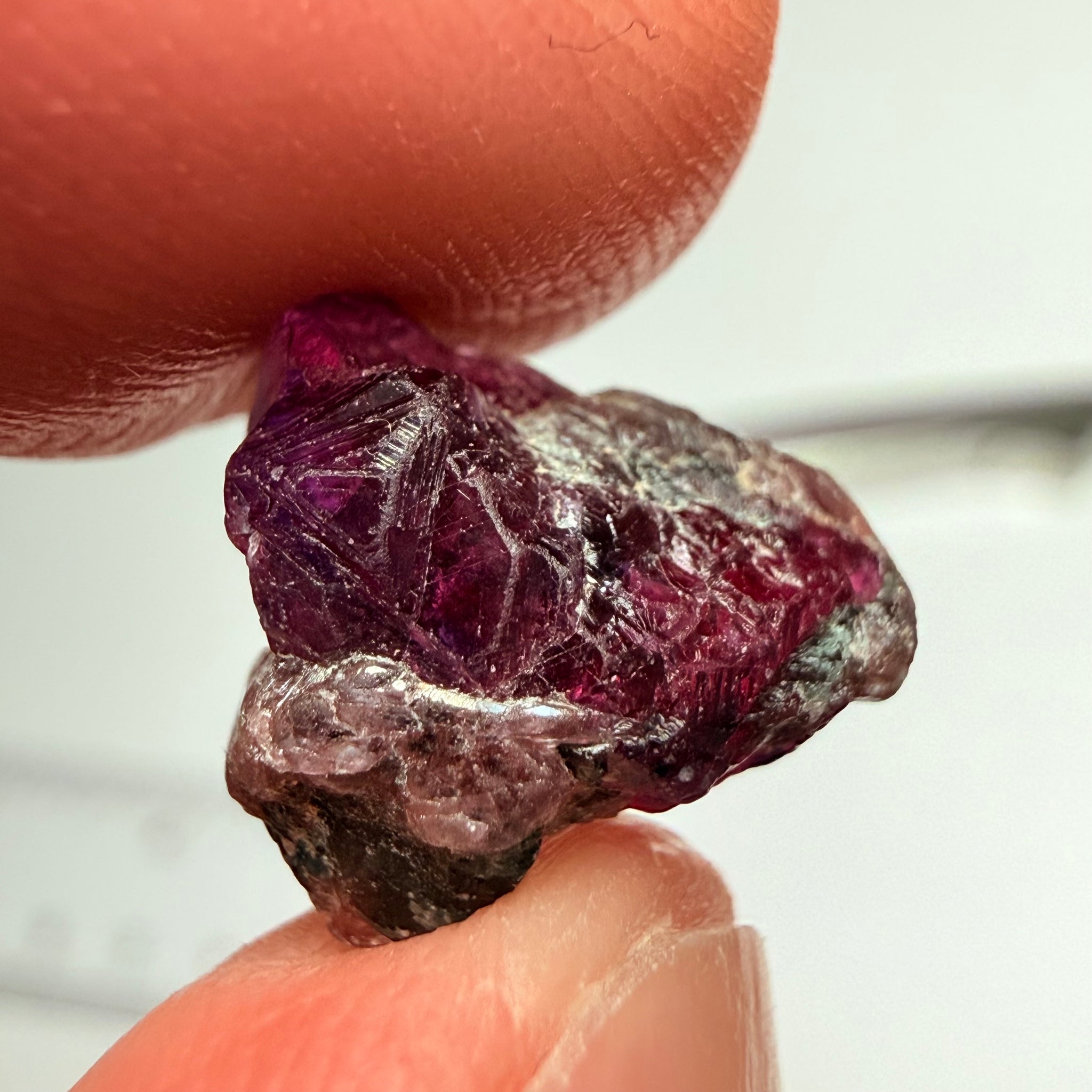 Winza Sapphire Crystal, 6.83ct, Winza, Tanzania, Untreated Unheated, tiny gemmy faceting portions but please don’t facet it