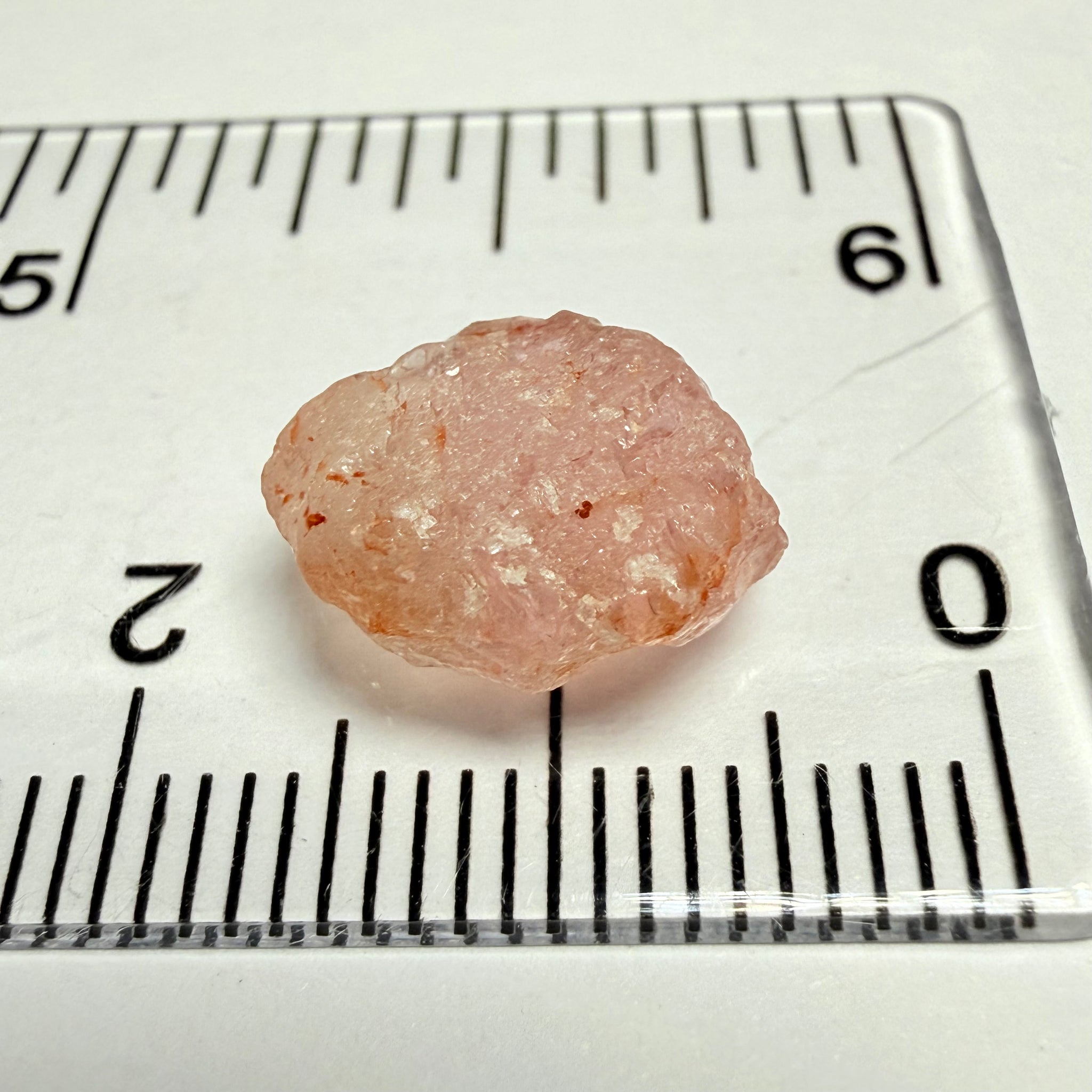 Umba Sapphire, 5.99ct, Umba Valley, Tanzania, Untreated Unheated. Slightly included (tiny scattered white spots) Flattish stone with a challenging shape, you can cut a portrait or tablet cut