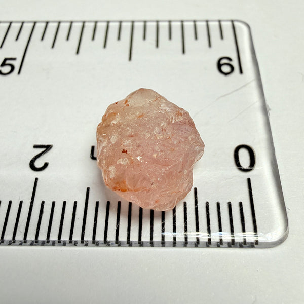 Umba Sapphire, 5.99ct, Umba Valley, Tanzania, Untreated Unheated. Slightly included (tiny scattered white spots) Flattish stone with a challenging shape, you can cut a portrait or tablet cut