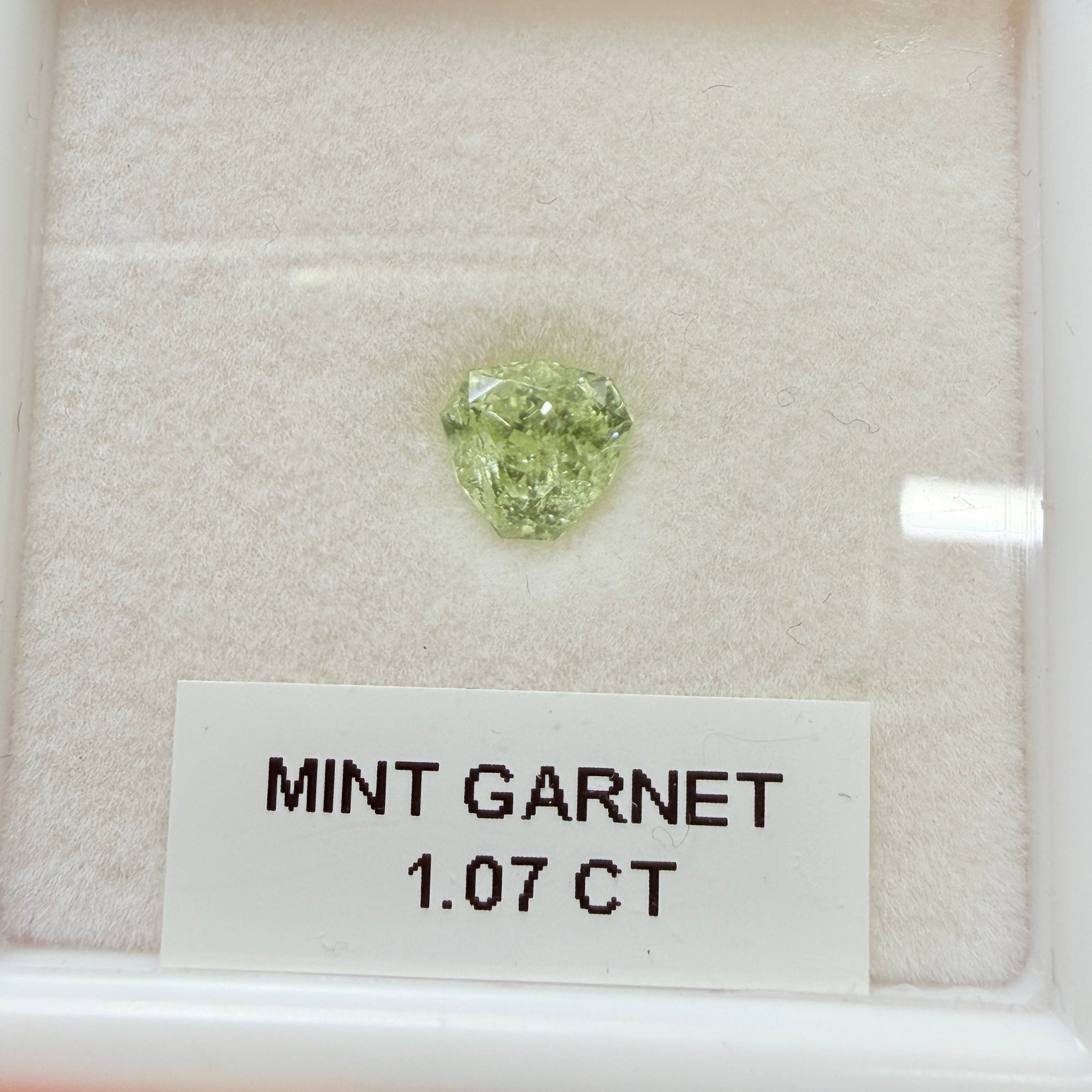 Merelani Mint/Light Color Tsavorite, 1.07ct, Untreated Unheated
