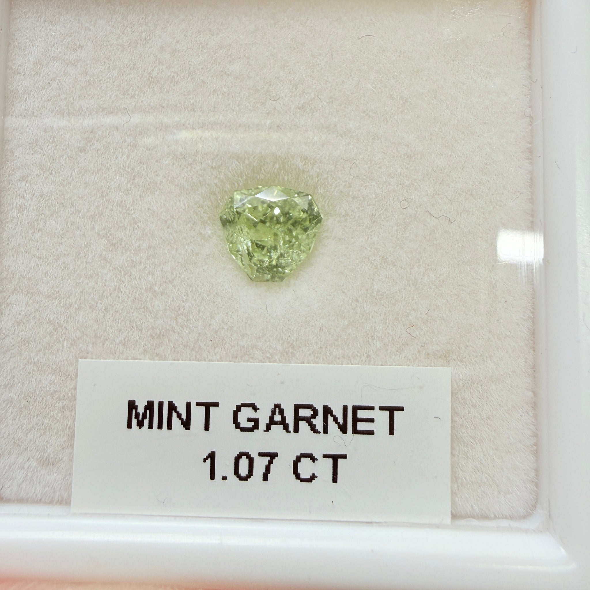 Merelani Mint/Light Color Tsavorite, 1.07ct, Untreated Unheated