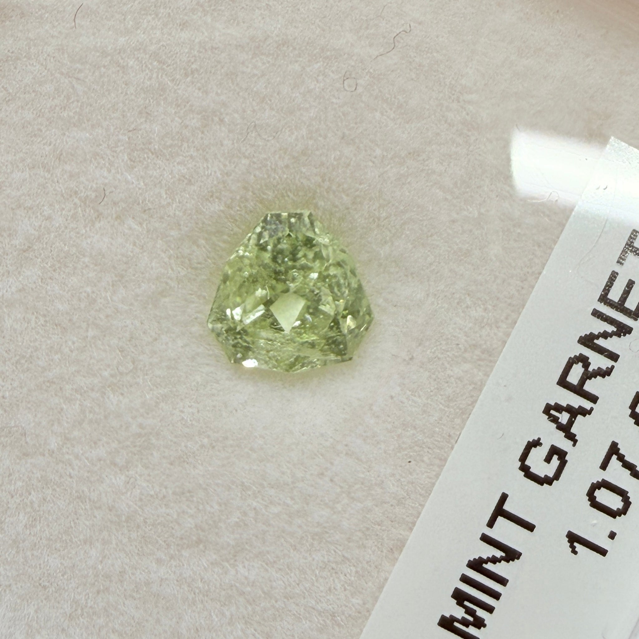 Merelani Mint/Light Color Tsavorite, 1.07ct, Untreated Unheated