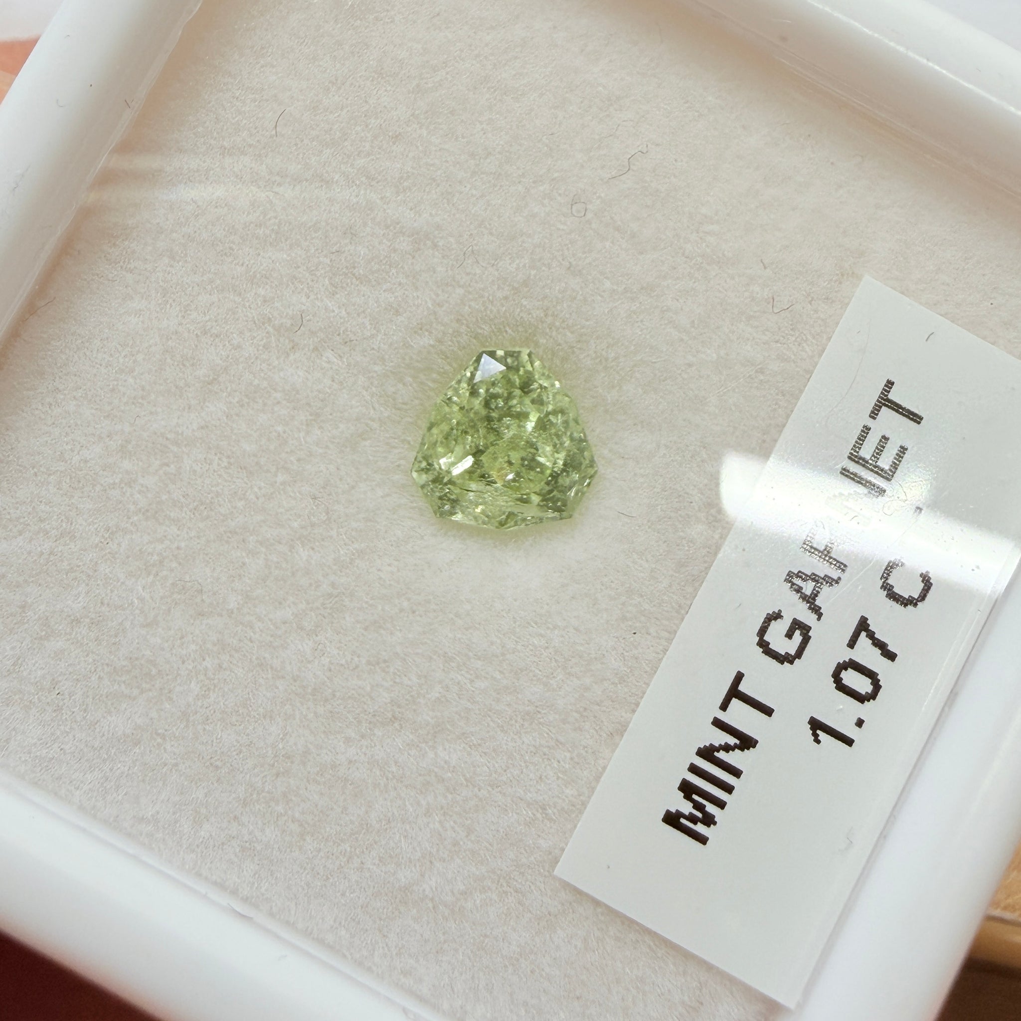 Merelani Mint/Light Color Tsavorite, 1.07ct, Untreated Unheated