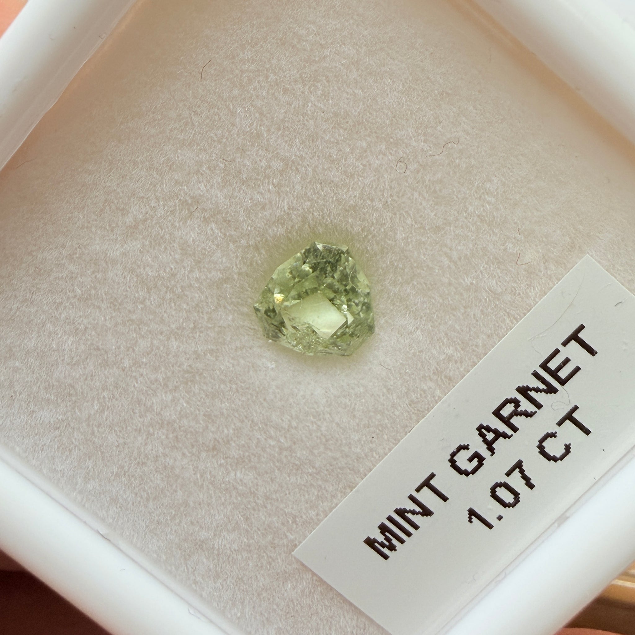 Merelani Mint/Light Color Tsavorite, 1.07ct, Untreated Unheated