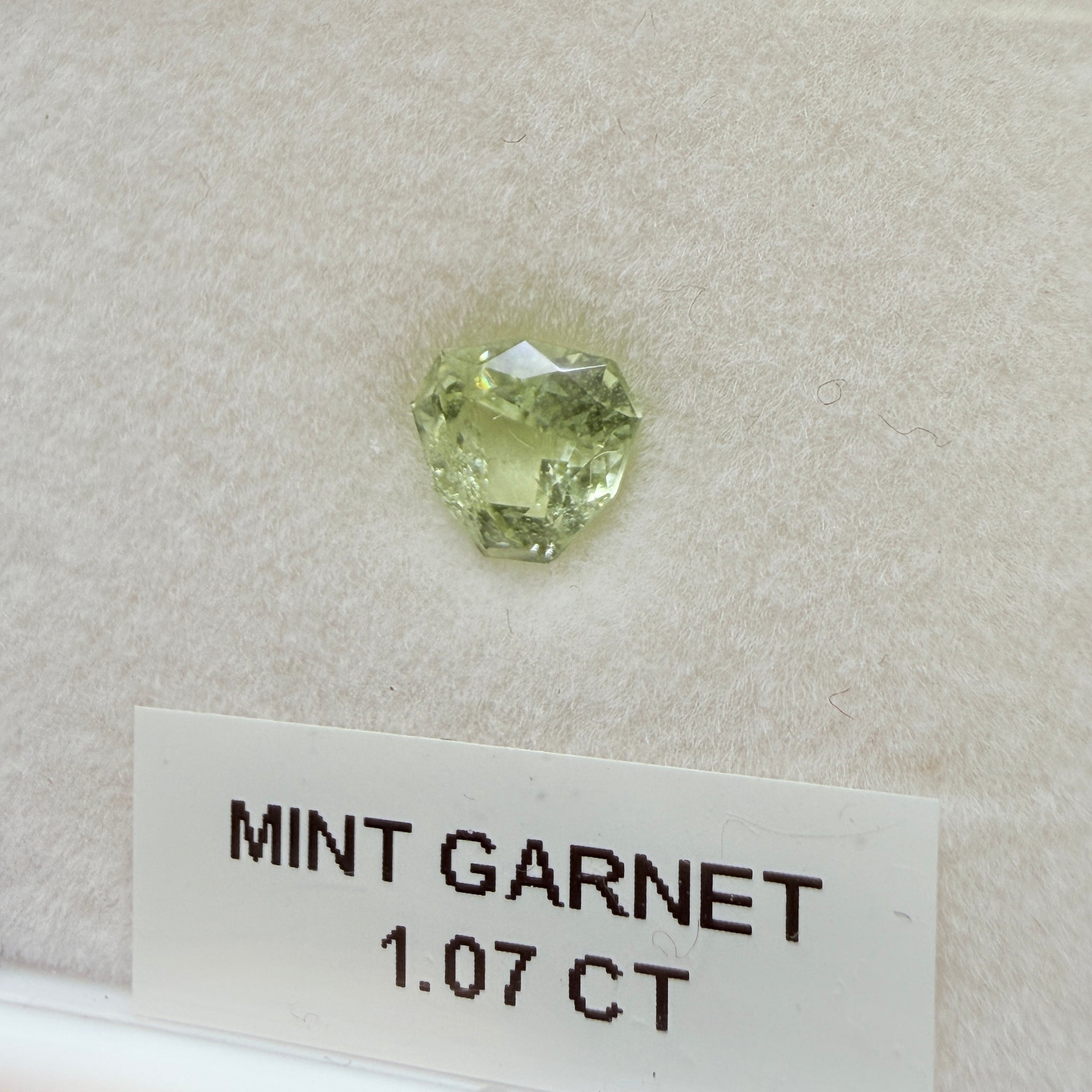 Merelani Mint/Light Color Tsavorite, 1.07ct, Untreated Unheated