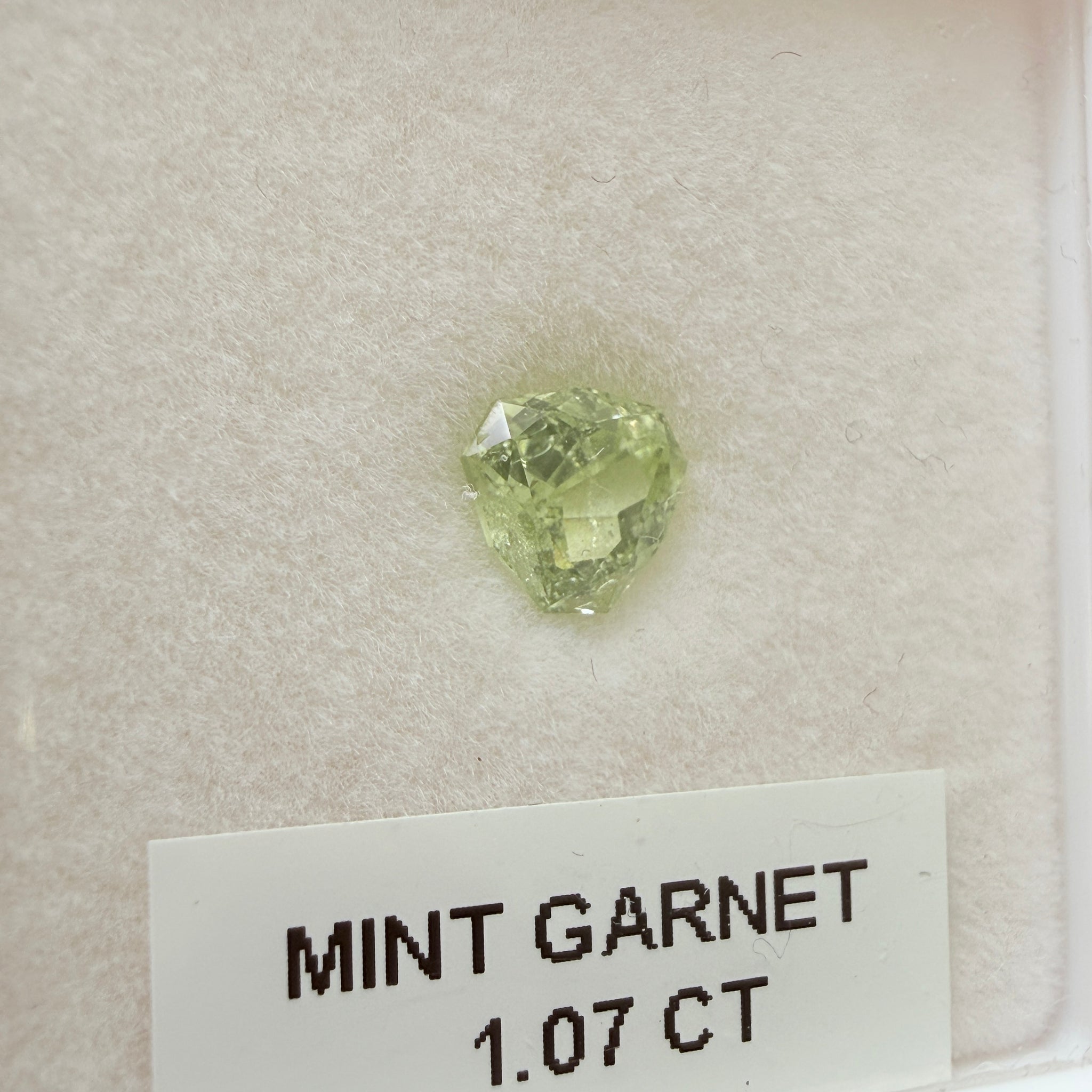Merelani Mint/Light Color Tsavorite, 1.07ct, Untreated Unheated