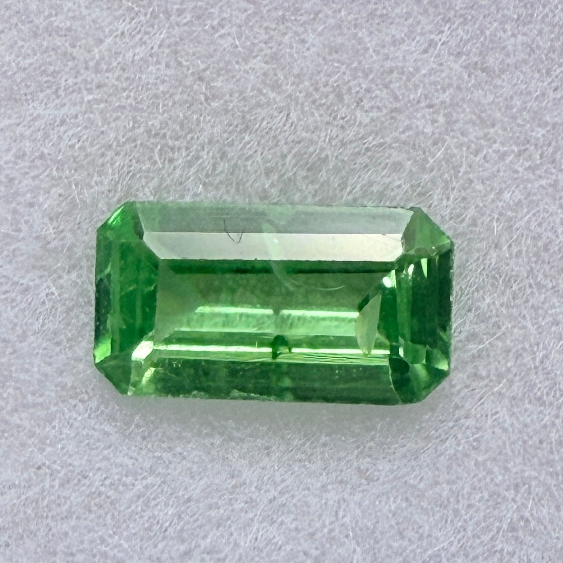 Tsavorite Garnet, 0.36ct, Kenya, Unheated Untreated, native cut.