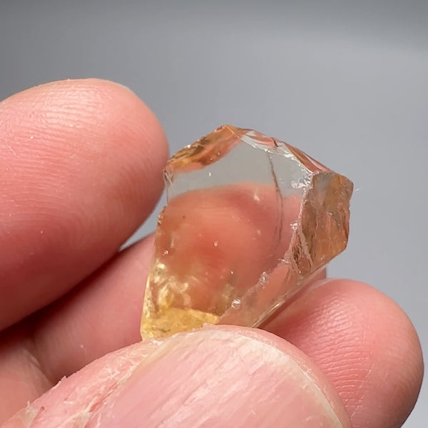 Citrine, 15.67ct, Zambia, Untreated Unheated, VVS-IF, flat