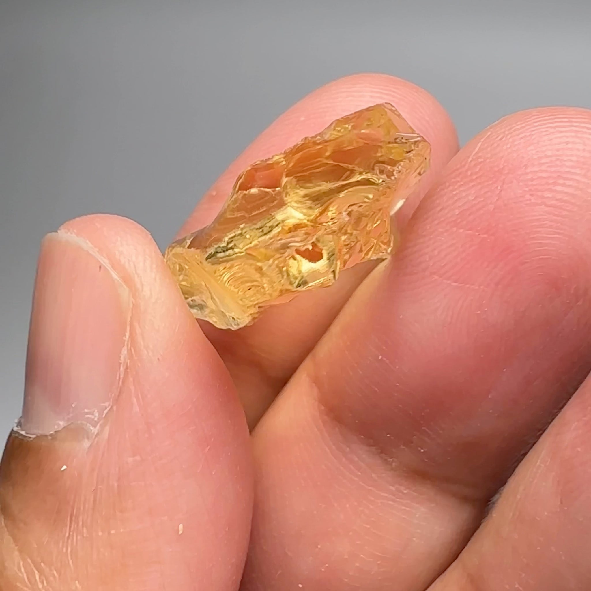 Citrine, 24.45ct, Zambia, Untreated Unheated, VVS-IF, flat
