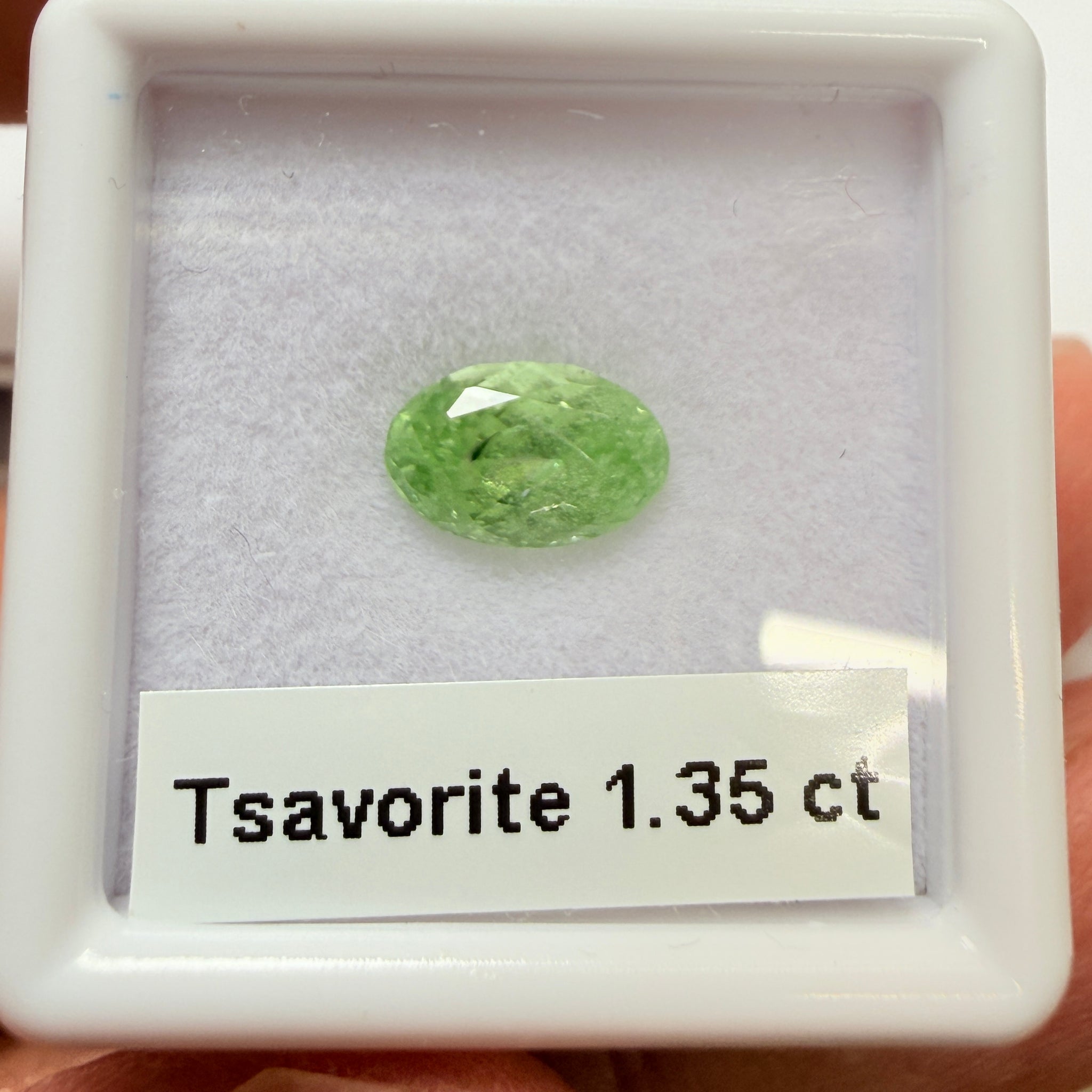 Tsavorite Garnet, 1.35ct, Tanzania, Unheated Untreated