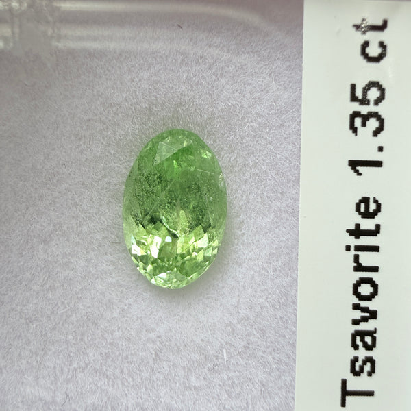 Tsavorite Garnet, 1.35ct, Tanzania, Unheated Untreated