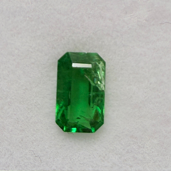 Tsavorite Garnet, 0.61ct, Kenya, Unheated Untreated, native cut.