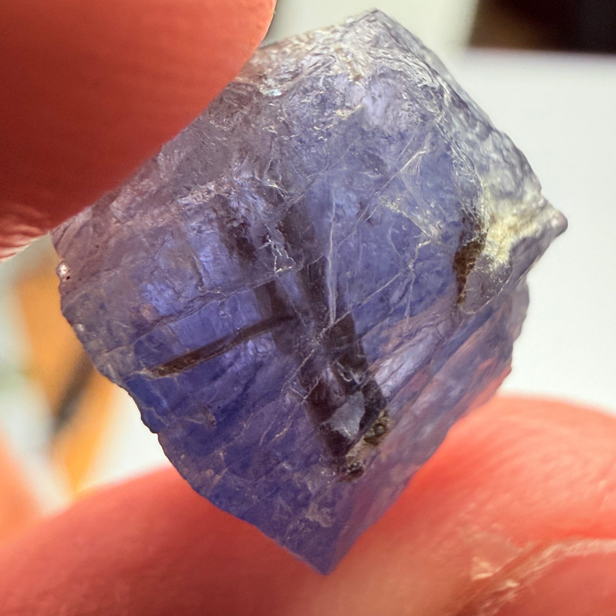 Rare, Tourmaline in Iolite! 9.89ct, Babati, Tanzania, Untreated Unheated