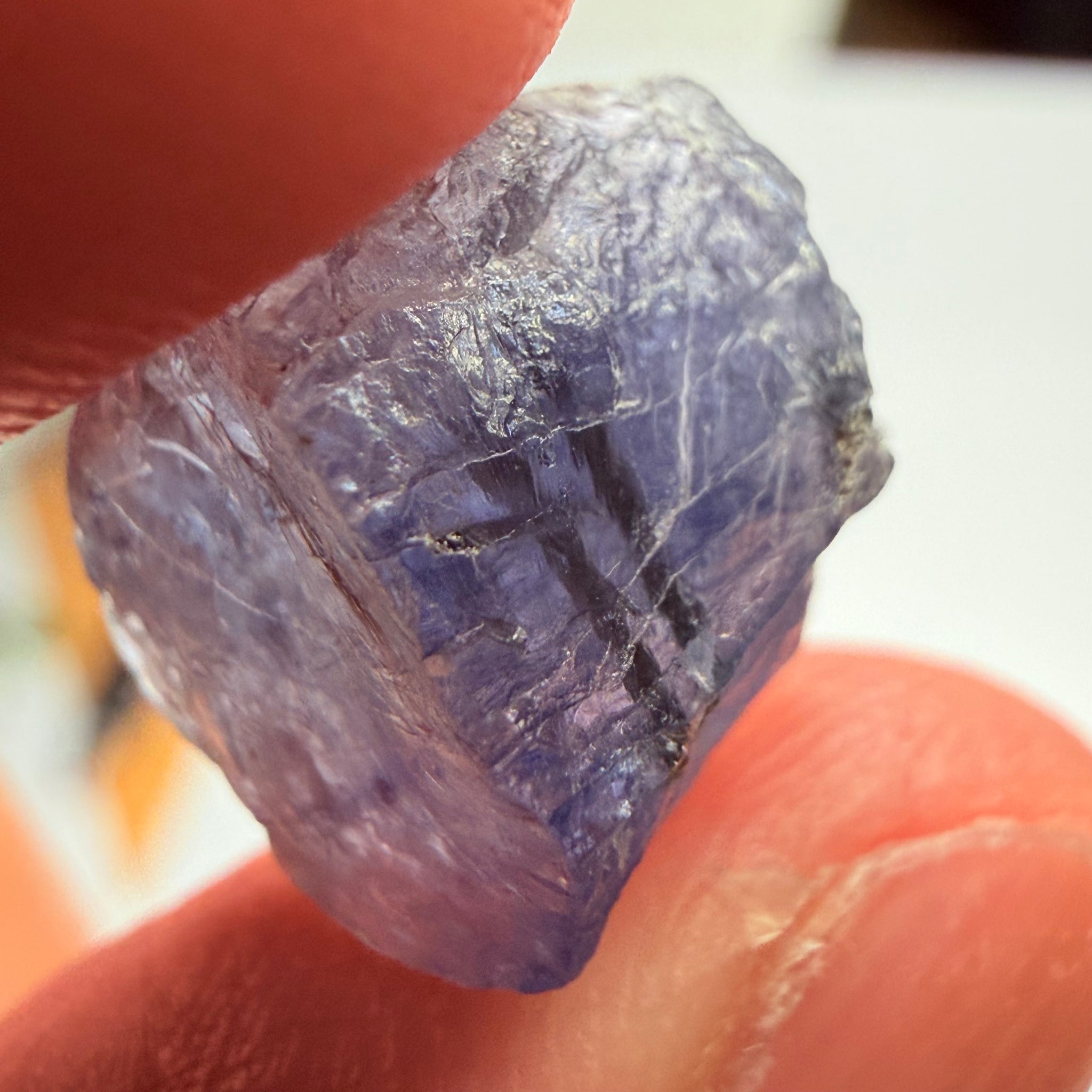 Rare, Tourmaline in Iolite! 9.89ct, Babati, Tanzania, Untreated Unheated