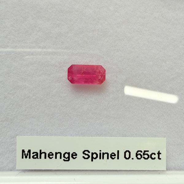 Mahenge Spinel, 0.65ct, Mahenge, Tanzania, Untreated Unheated, native cut, included, 7x3.3mm