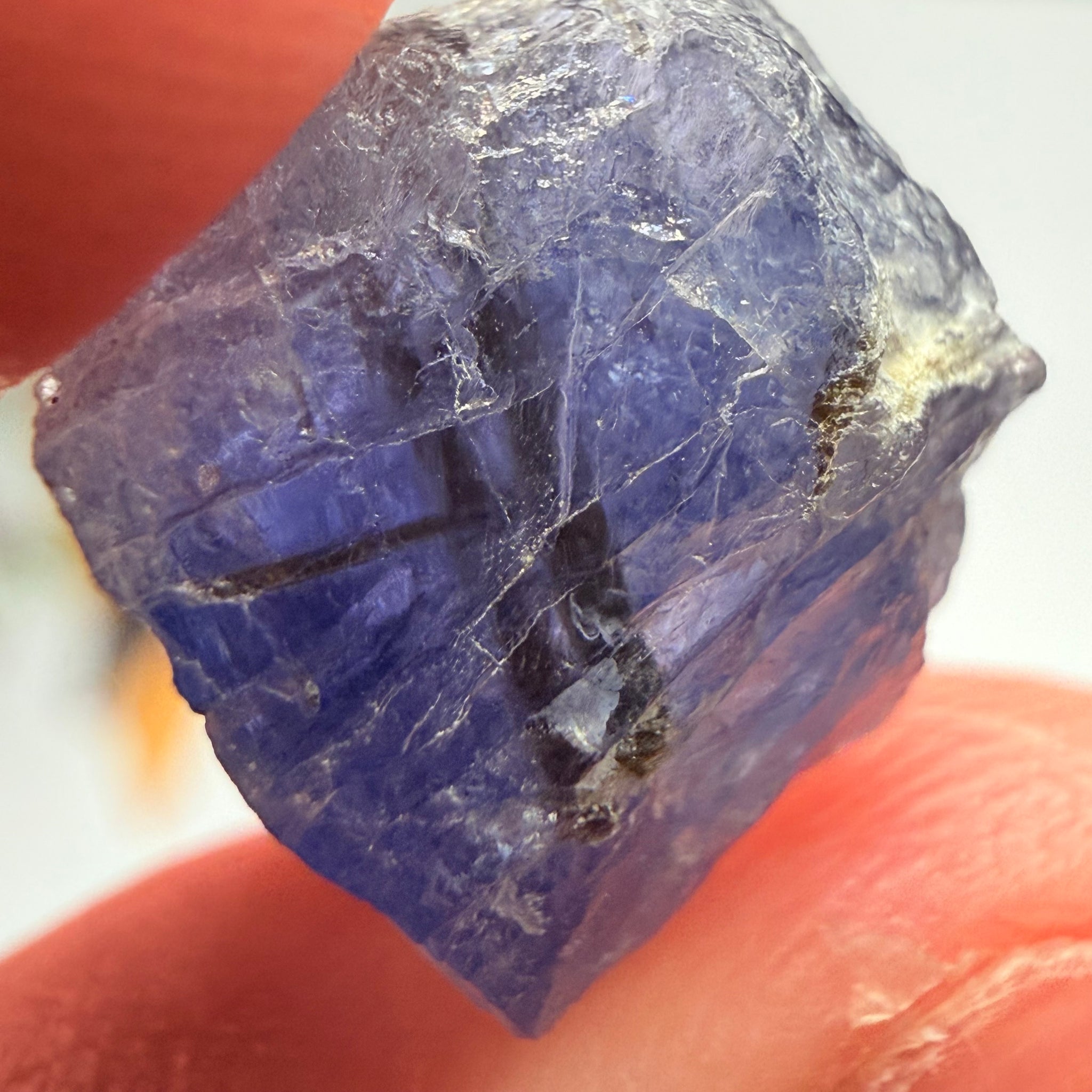 Rare, Tourmaline in Iolite! 9.89ct, Babati, Tanzania, Untreated Unheated