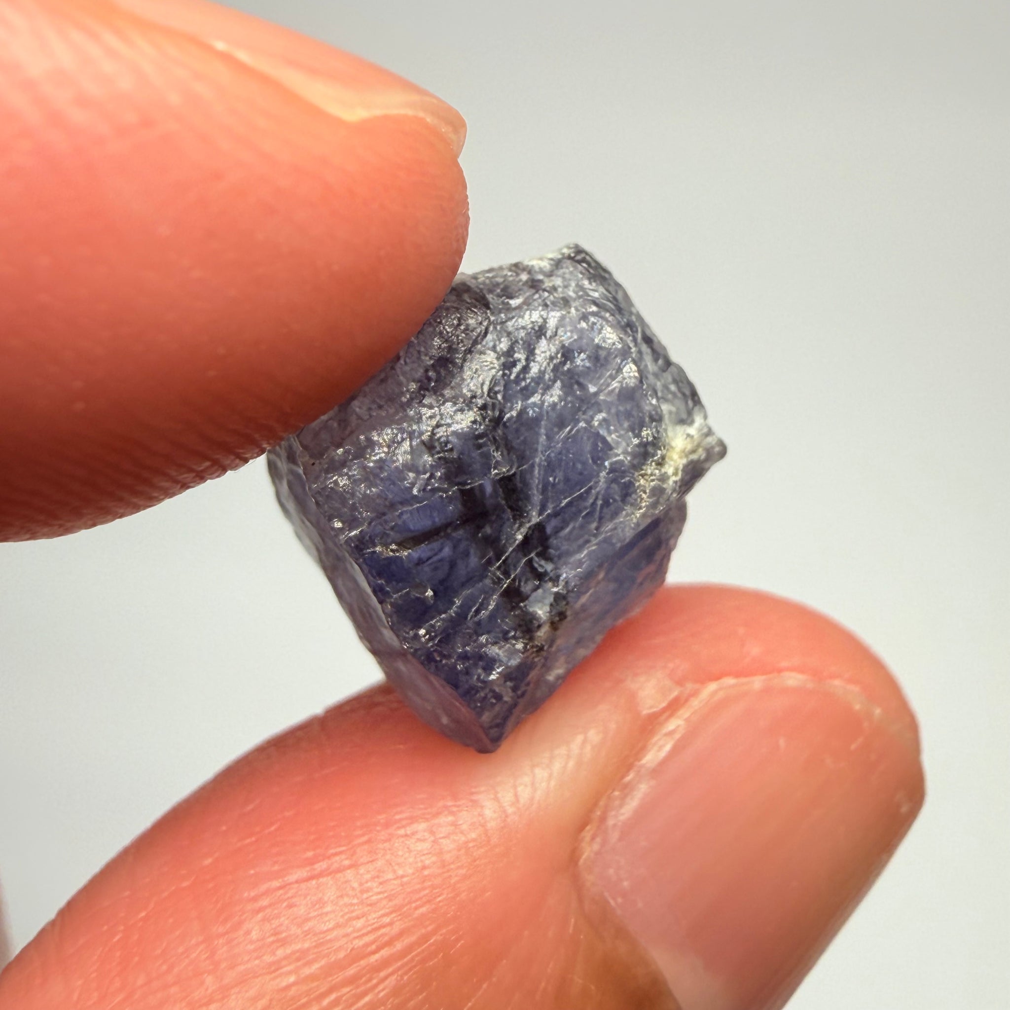 Rare, Tourmaline in Iolite! 9.89ct, Babati, Tanzania, Untreated Unheated