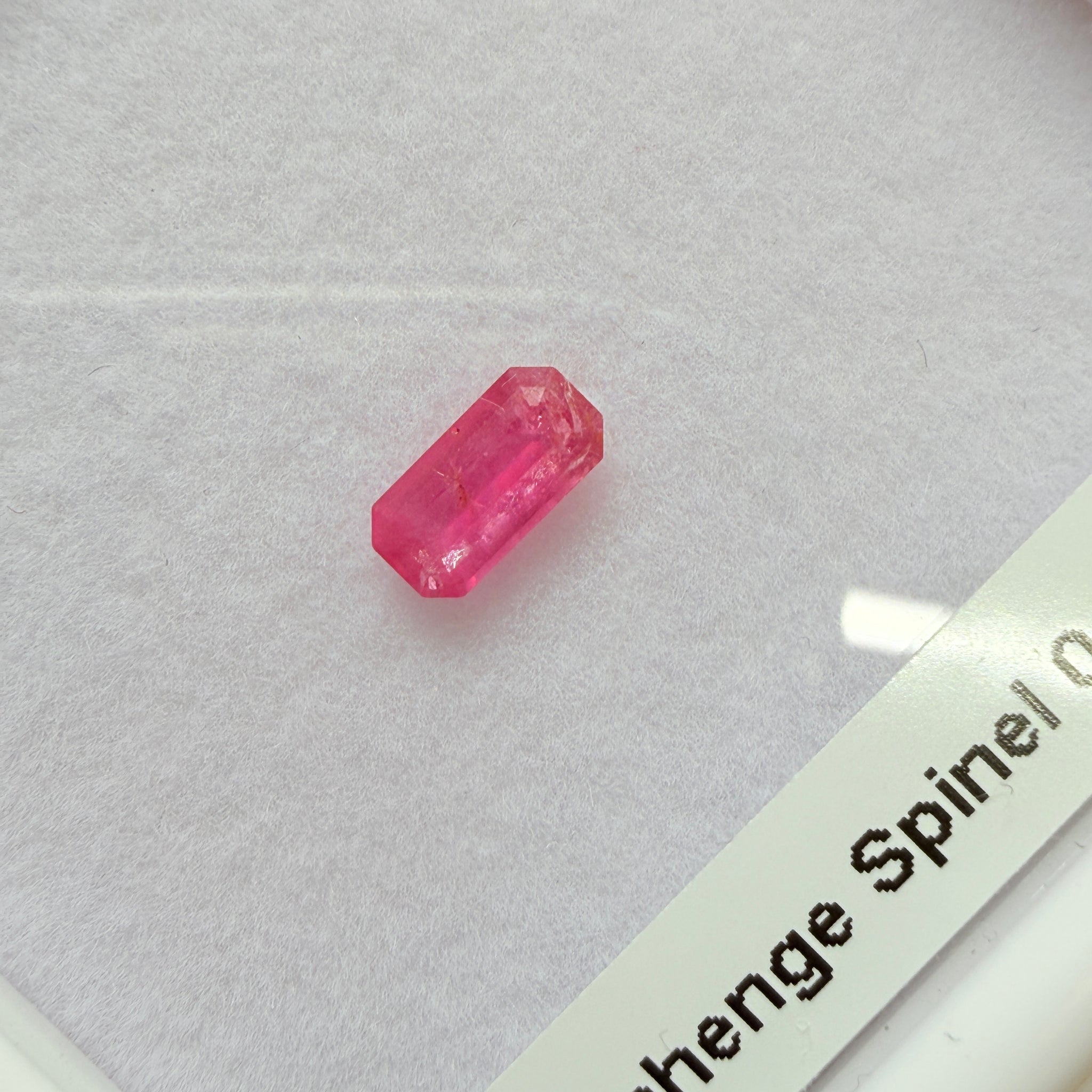 Mahenge Spinel, 0.65ct, Mahenge, Tanzania, Untreated Unheated, native cut, included, 7x3.3mm