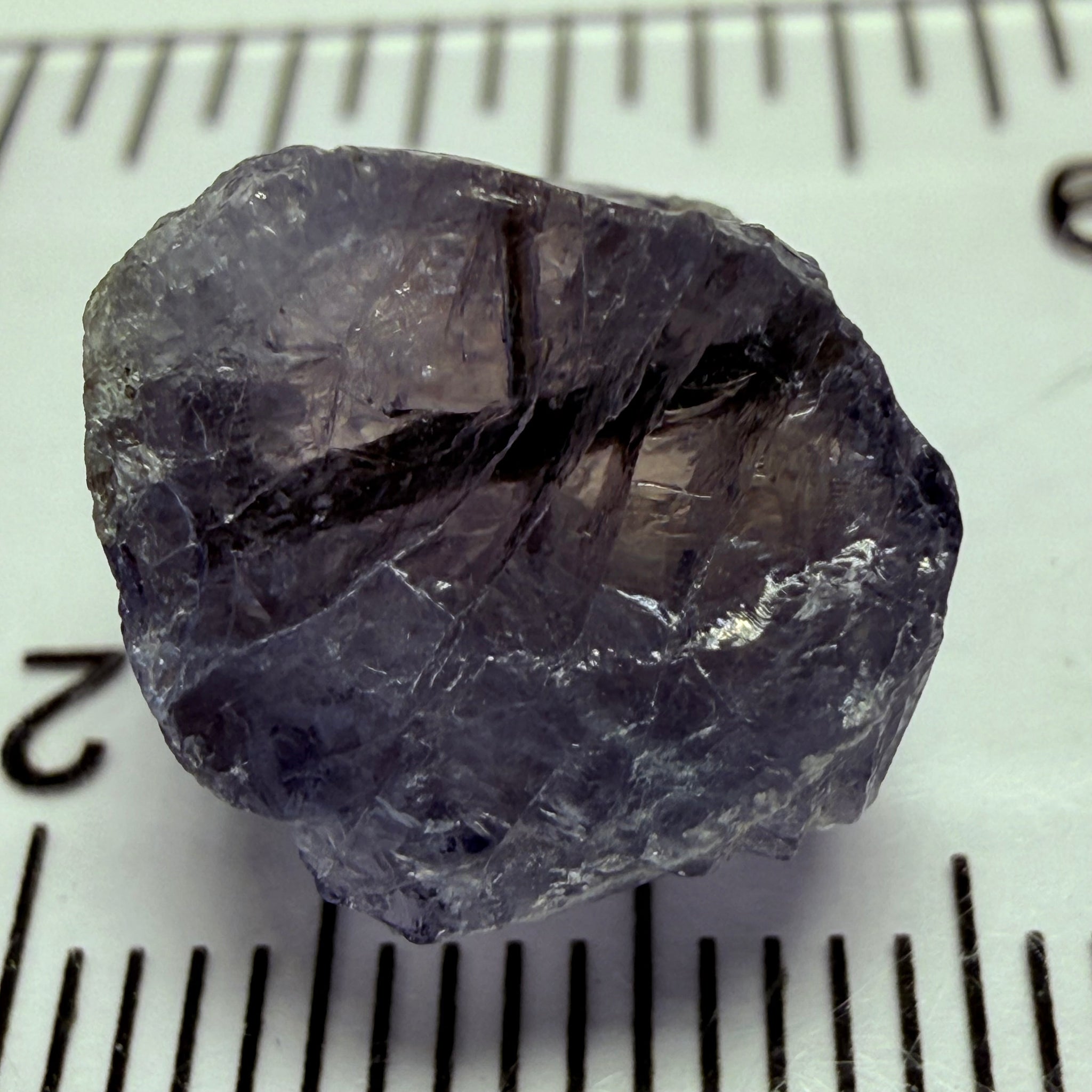Rare, Tourmaline in Iolite! 9.89ct, Babati, Tanzania, Untreated Unheated