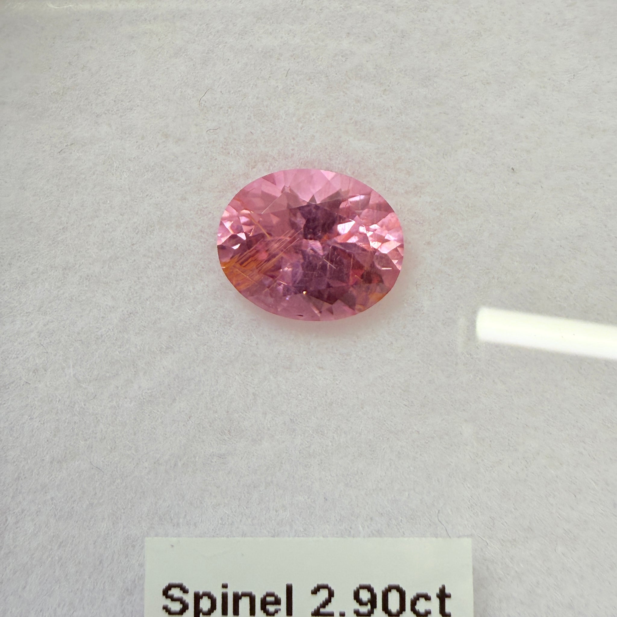 Mahenge Spinel, 2.90ct, Tanzania, Untreated Unheated, 9.9 x 8.1 x 5.4mm needles coming in, see pics