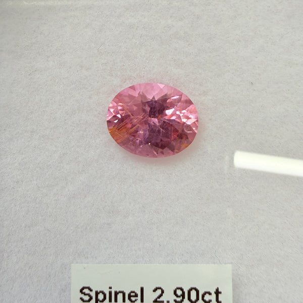 Mahenge Spinel, 2.90ct, Tanzania, Untreated Unheated, 9.9 x 8.1 x 5.4mm needles coming in, see pics