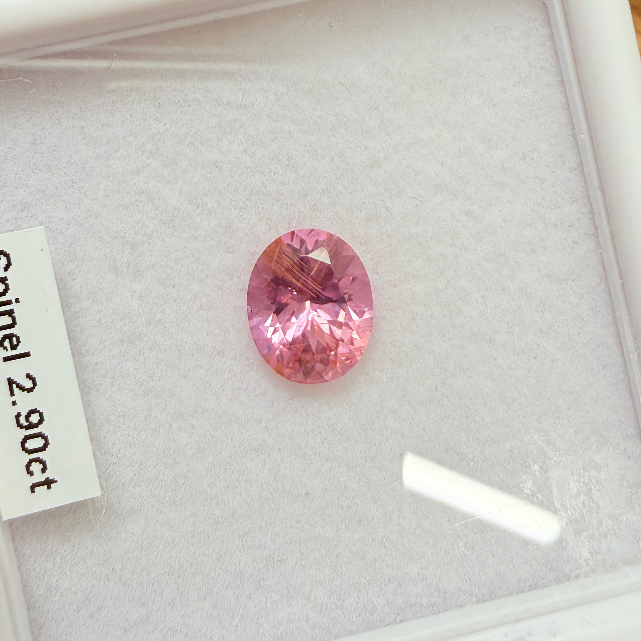 Mahenge Spinel, 2.90ct, Tanzania, Untreated Unheated, 9.9 x 8.1 x 5.4mm needles coming in, see pics