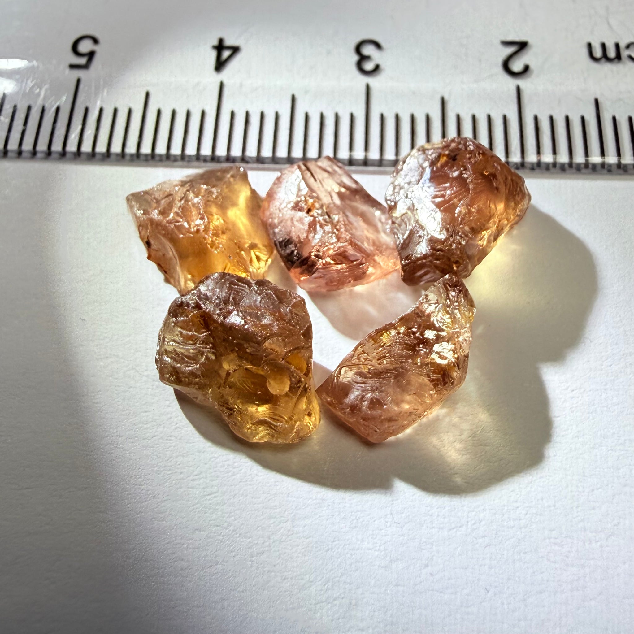 Colour Change Garnet Lot, 16.28ct, Tanzania, Untreated Unheated, 2.20ct-4.40ct, 5pcs, 3.25ct average, slightly included