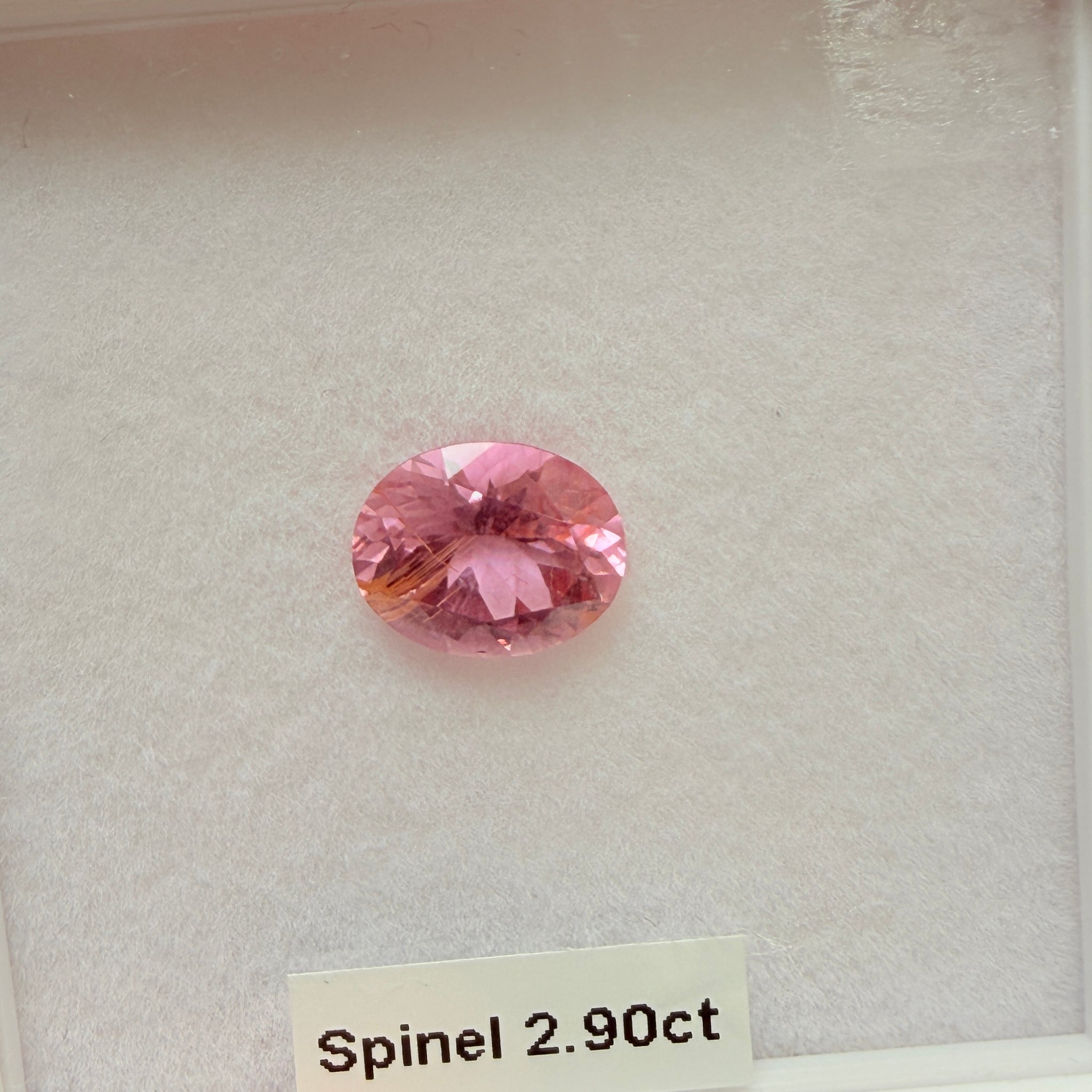 Mahenge Spinel, 2.90ct, Tanzania, Untreated Unheated, 9.9 x 8.1 x 5.4mm needles coming in, see pics