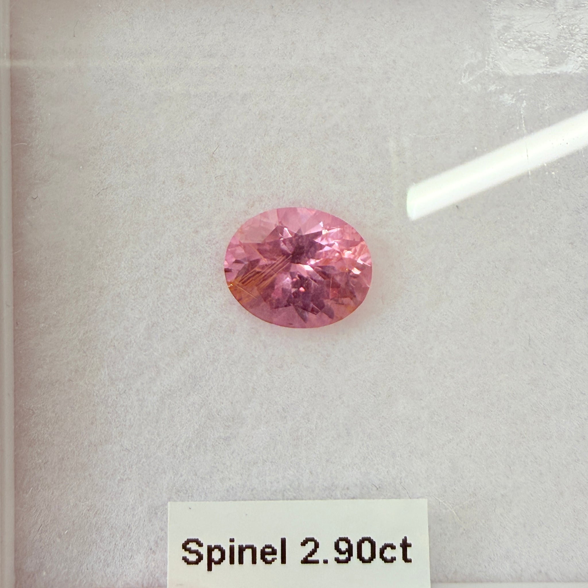 Mahenge Spinel, 2.90ct, Tanzania, Untreated Unheated, 9.9 x 8.1 x 5.4mm needles coming in, see pics