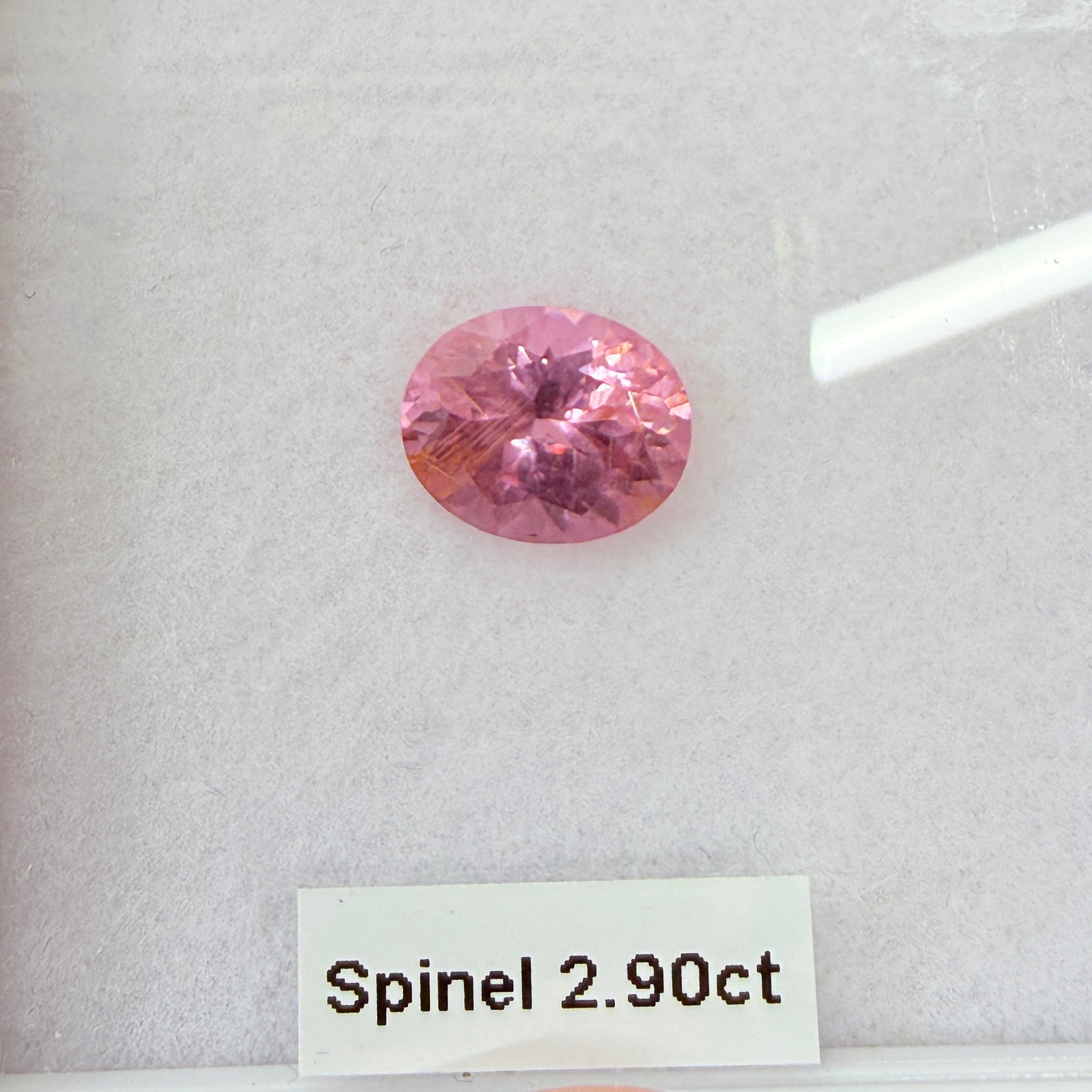 Mahenge Spinel, 2.90ct, Tanzania, Untreated Unheated, 9.9 x 8.1 x 5.4mm needles coming in, see pics