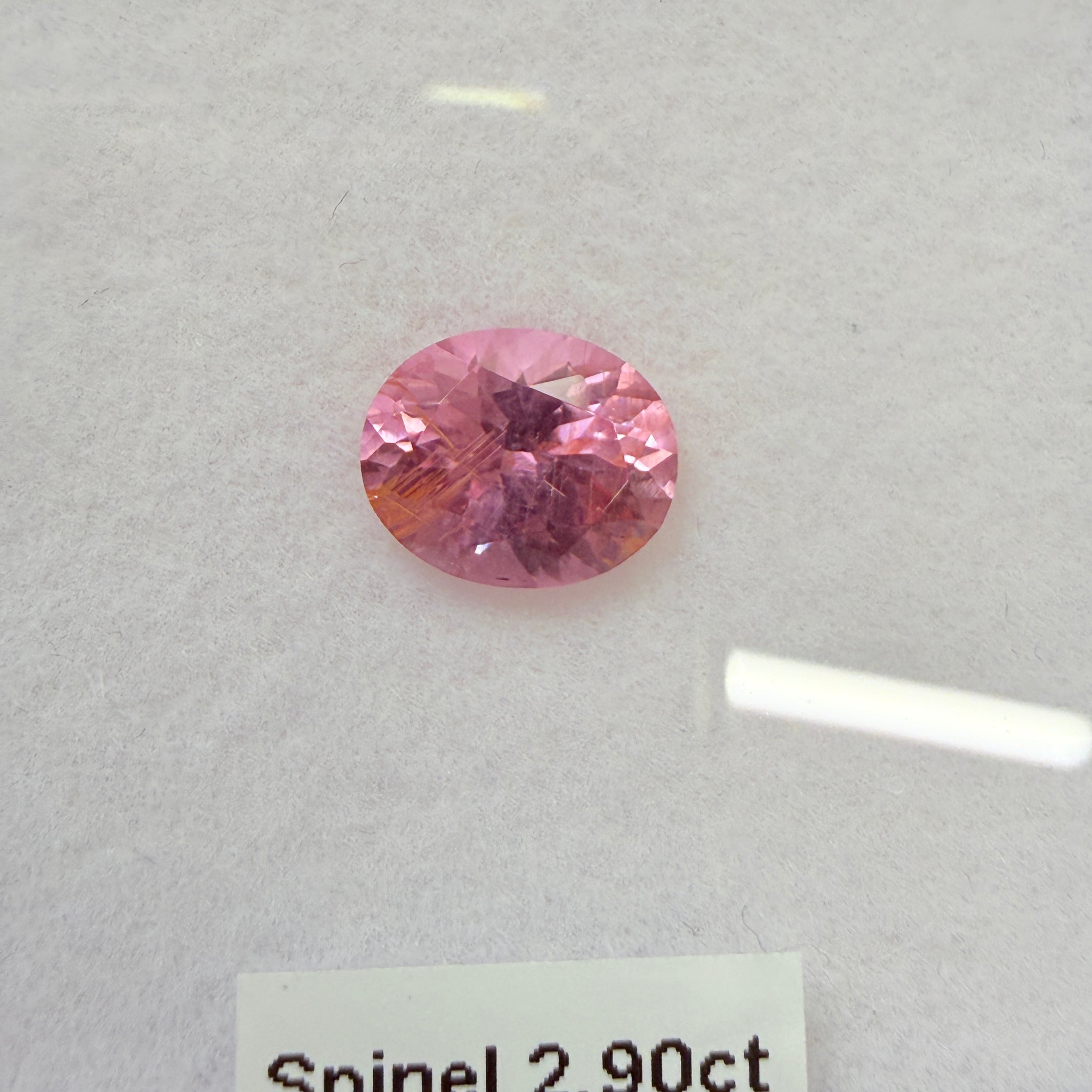 Mahenge Spinel, 2.90ct, Tanzania, Untreated Unheated, 9.9 x 8.1 x 5.4mm needles coming in, see pics