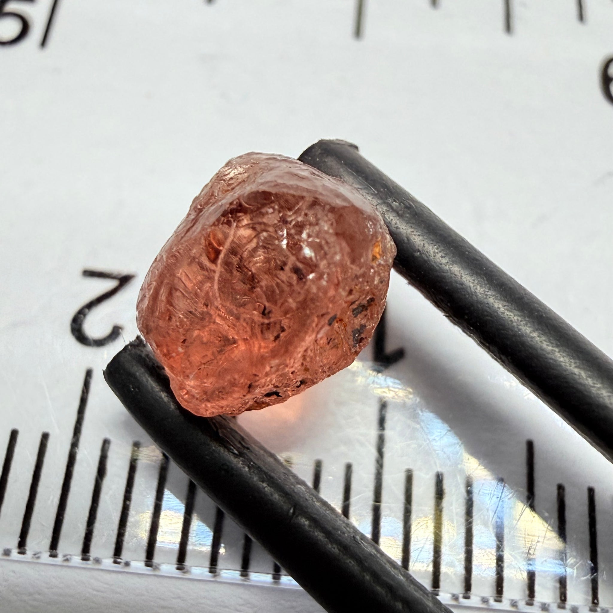 Colour Change Garnet, 3.01ct, Tanzania, Untreated Unheated, slight black crystal inclusions on the outer skin on one end, 1 ish mm into one side.  Rest vvs-if