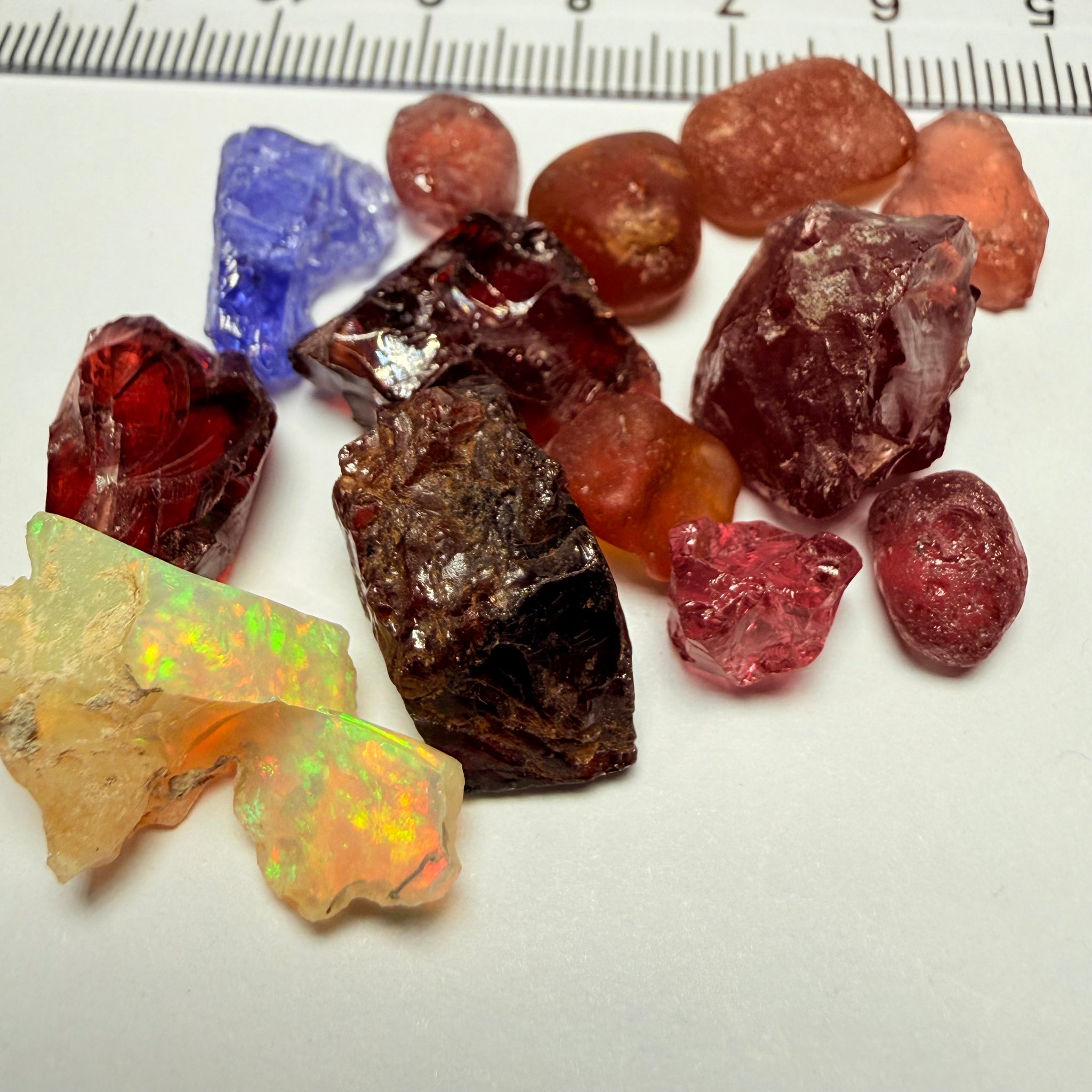 Mixed Lot, 22.00gm / 110.00ct, Tanzania, Untreated Unheated except the Tanzanite which is heated