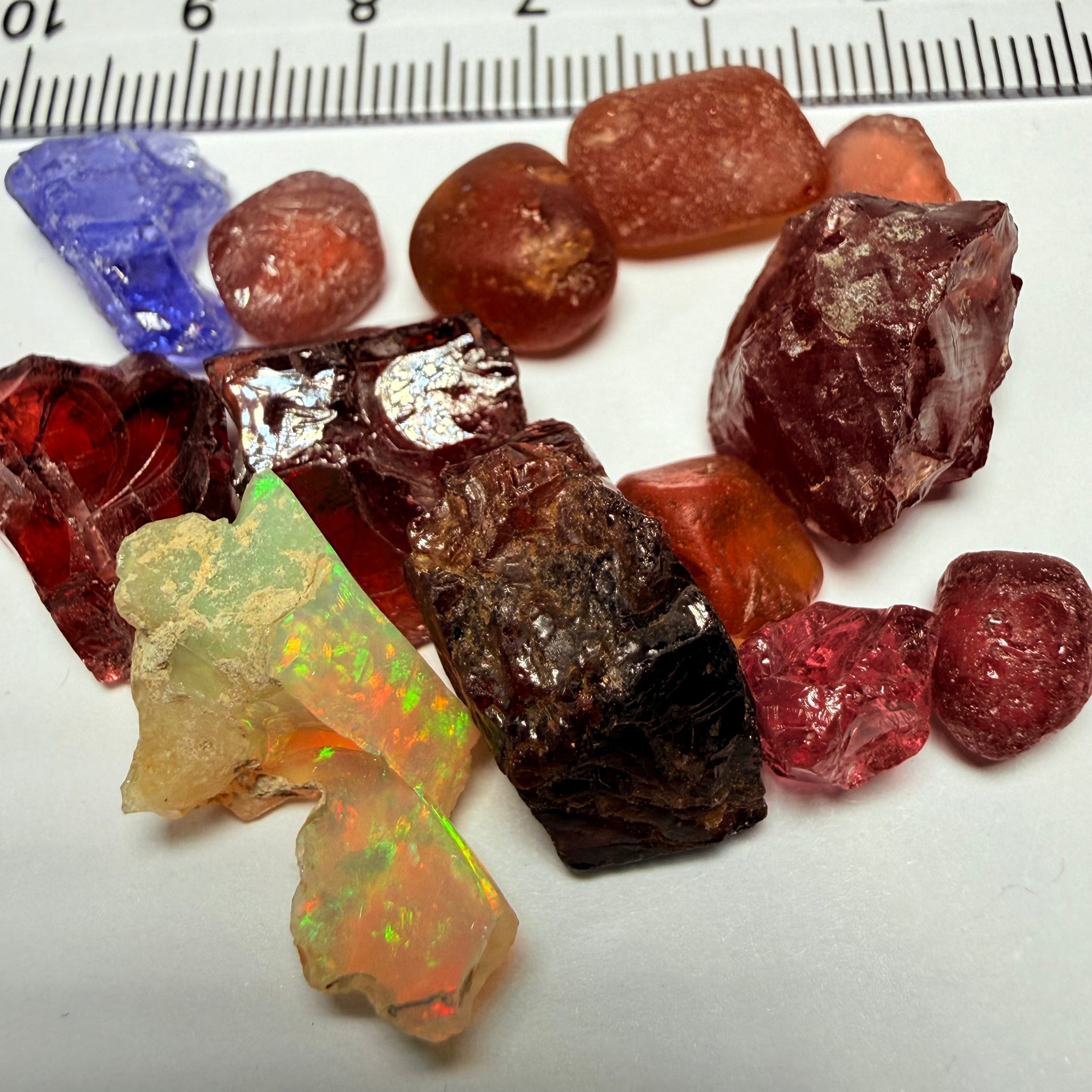 Mixed Lot, 22.00gm / 110.00ct, Tanzania, Untreated Unheated except the Tanzanite which is heated