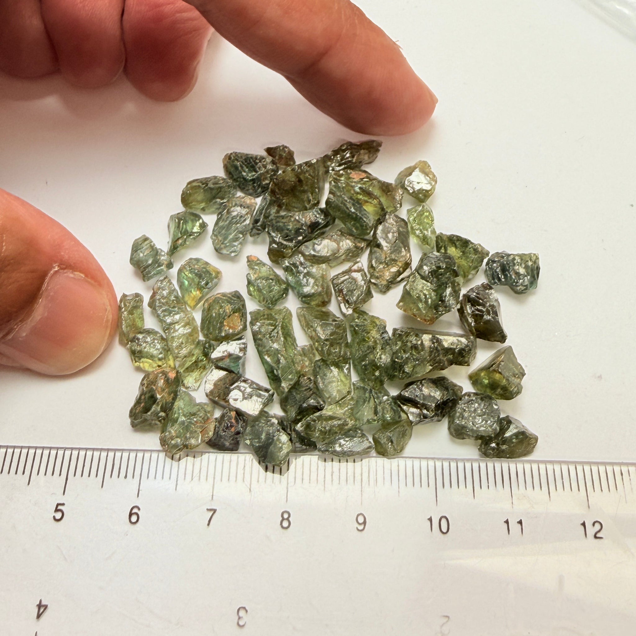 Sapphire Lot, 118.41ct, Garbatulla, Northern Kenya, Untreated Unheated, slightly included to included stones, mixed lot, facet with inclusions