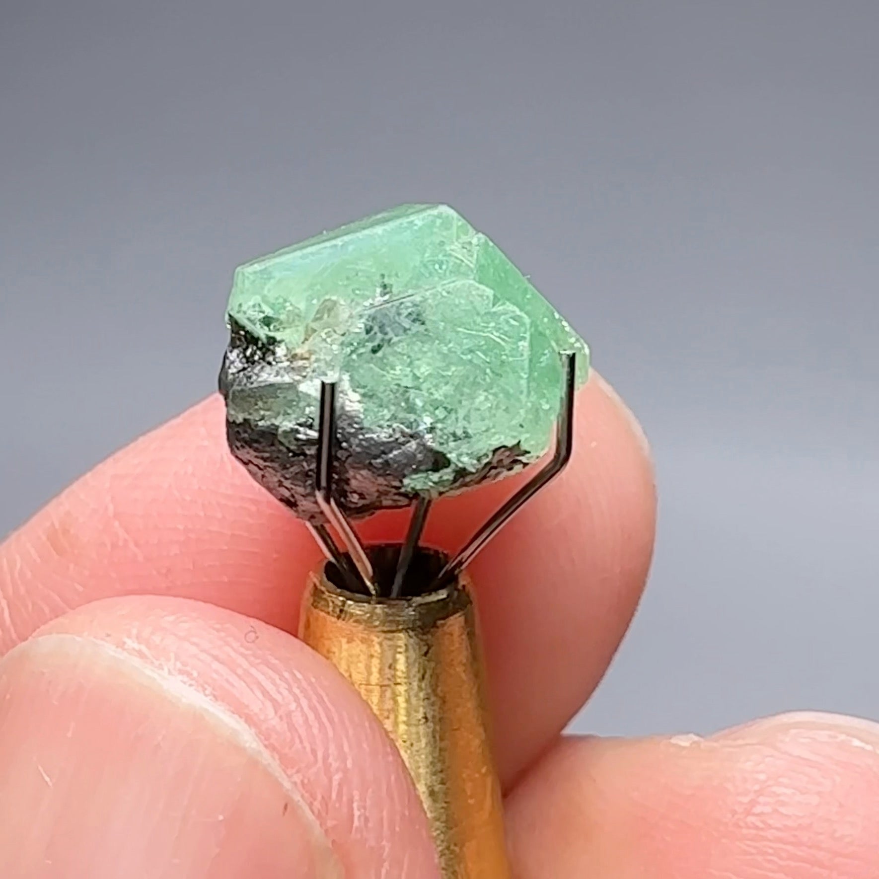 7.81ct Tsavorite Crystal on Matrix. Merelani. Tanzania, Untreated Unheated