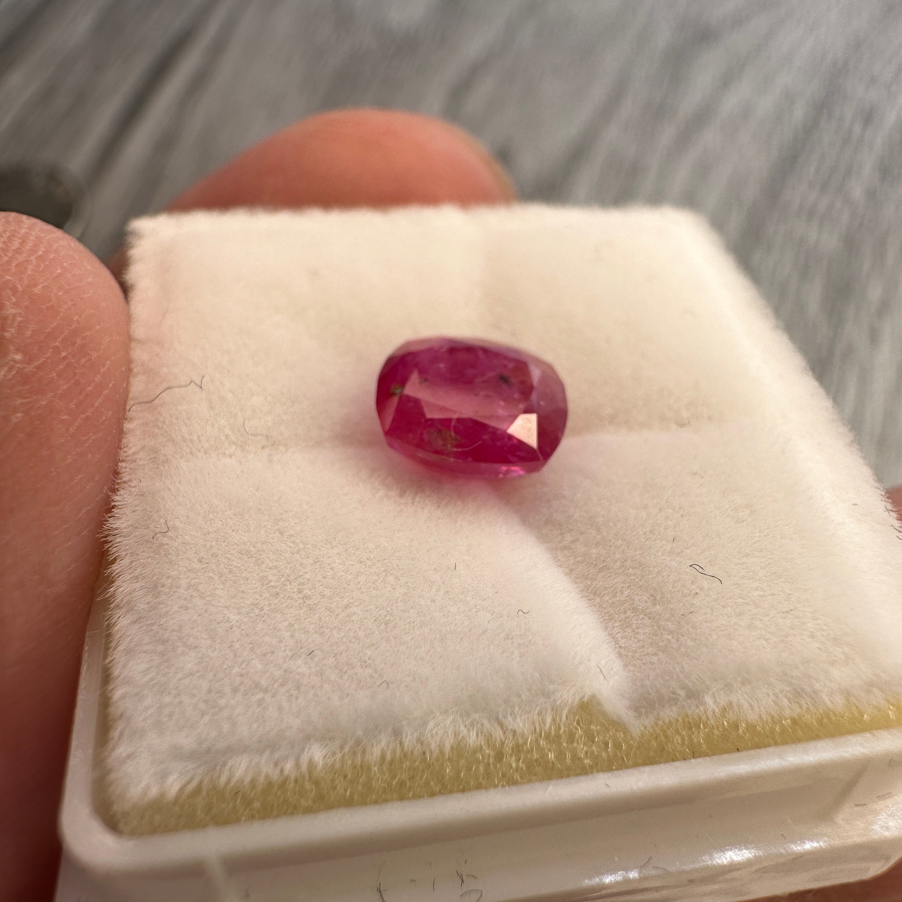 1.89ct Winza Ruby, Tanzania, Untreated, Unheated. Has inclusions