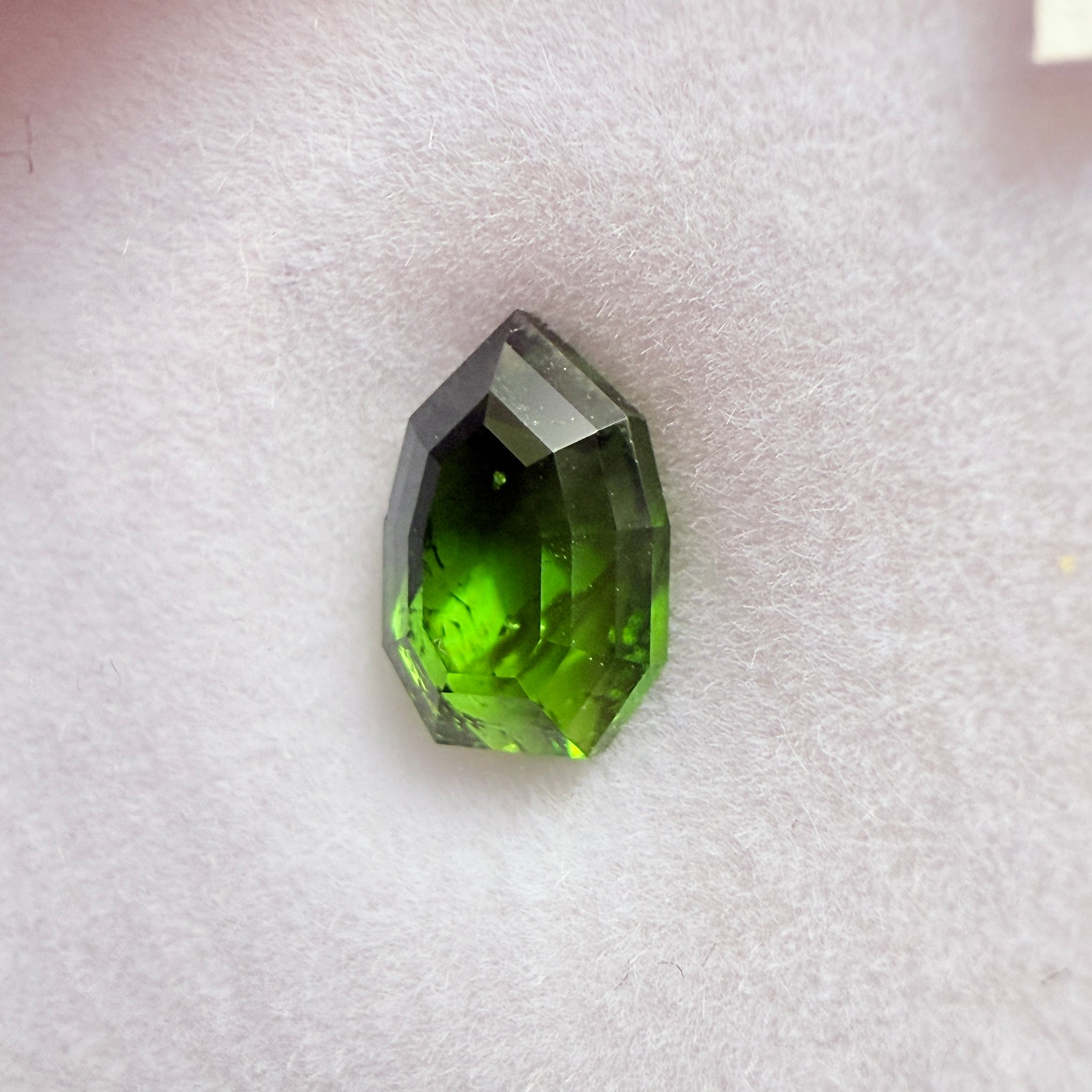 Chrome Tourmaline, 1.89ct, Laletema, Tanzania, Untreated Unheated, slightly included