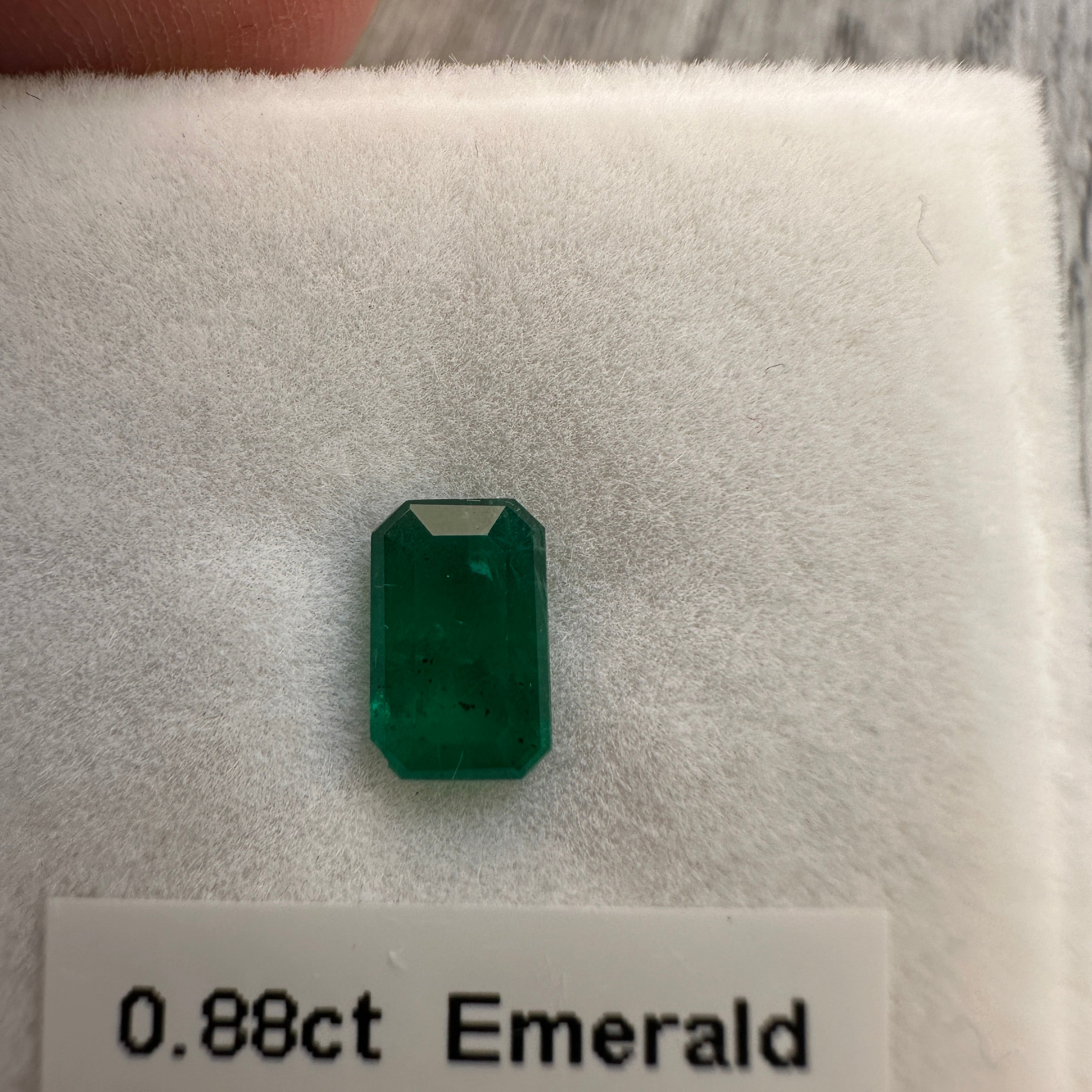 0.88ct Emerald, Tanzania, No Oil Unheated Untreated