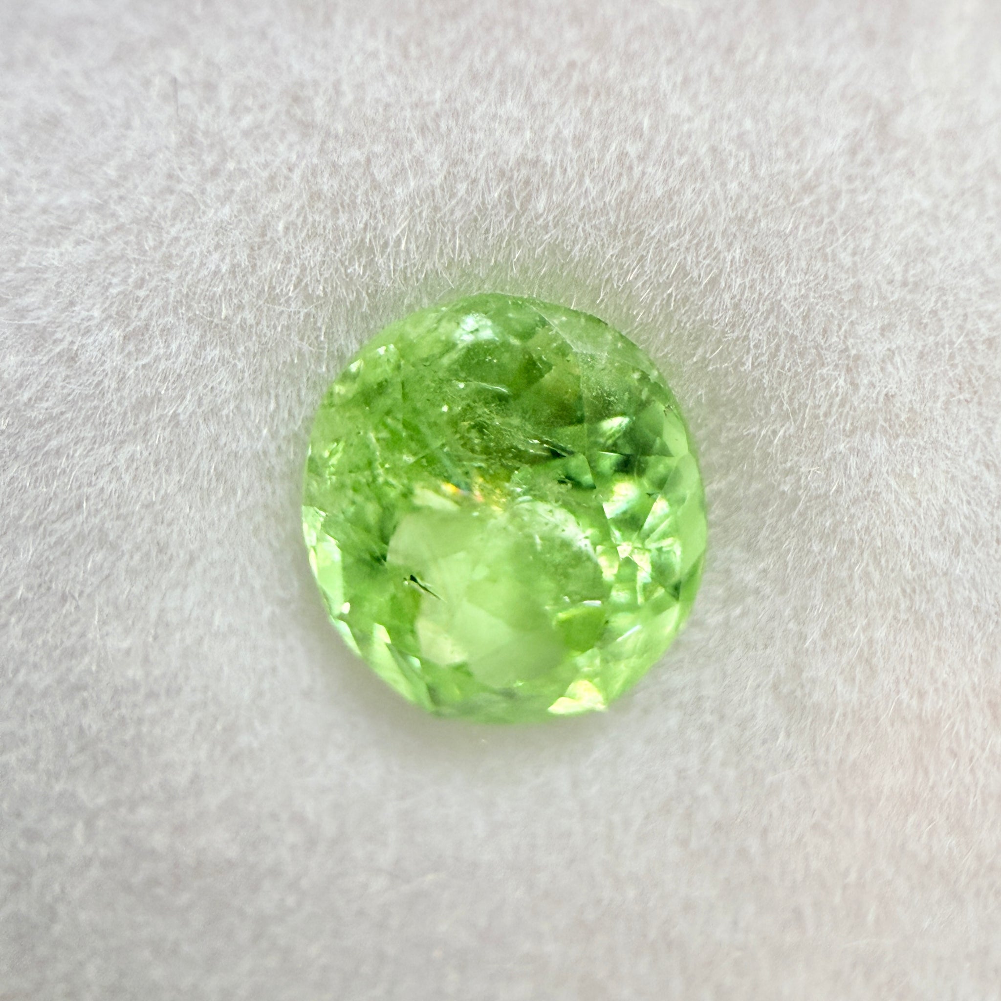 Tsavorite, 1.68ct, Tanzania, Untreated Unheated, veiled and included