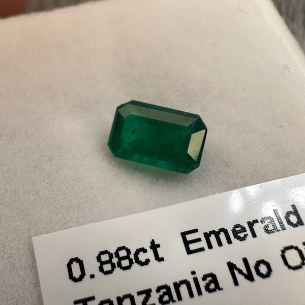 Emerald, 0.88ct, Tanzania, No Oil Unheated Untreated