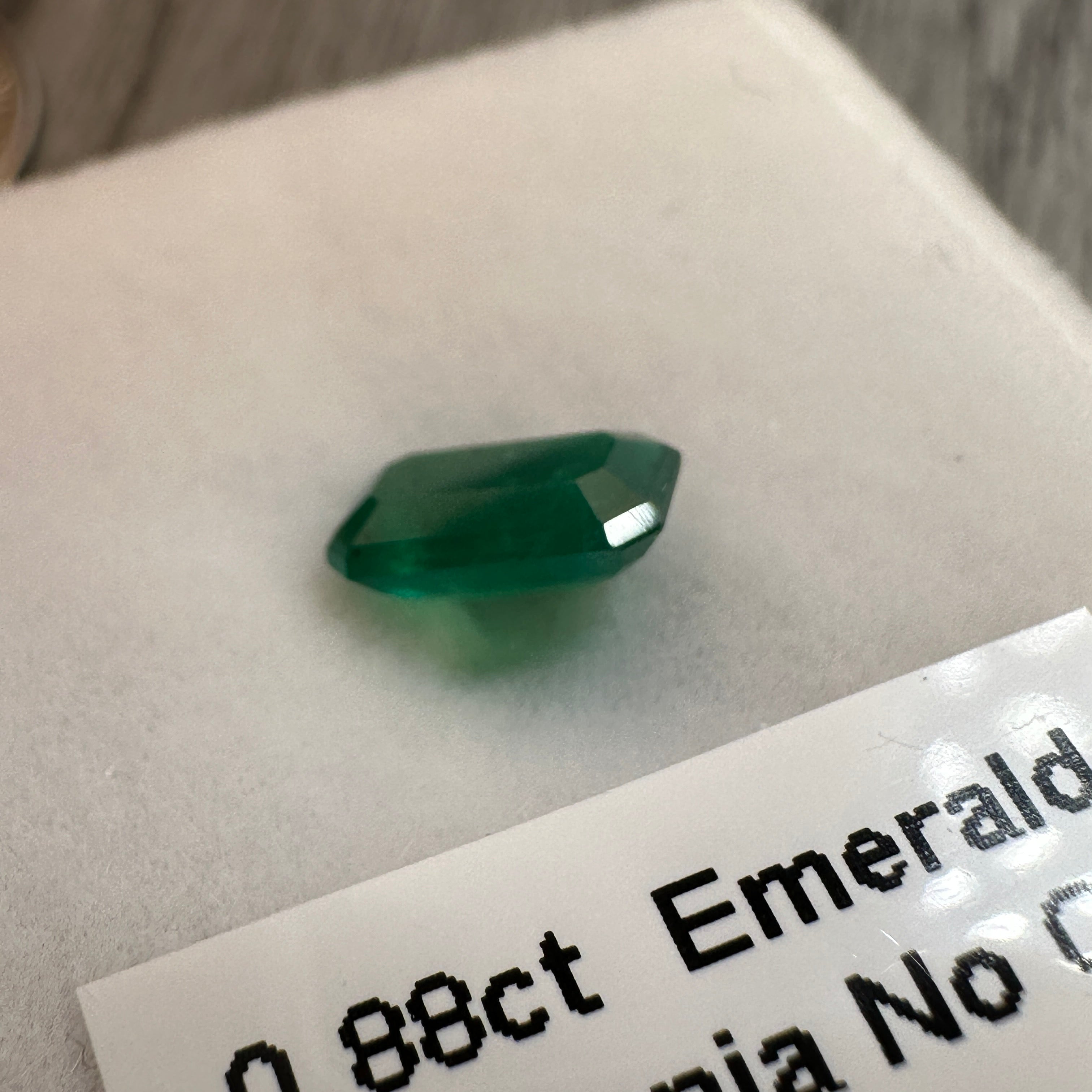 0.88ct Emerald, Tanzania, No Oil Unheated Untreated