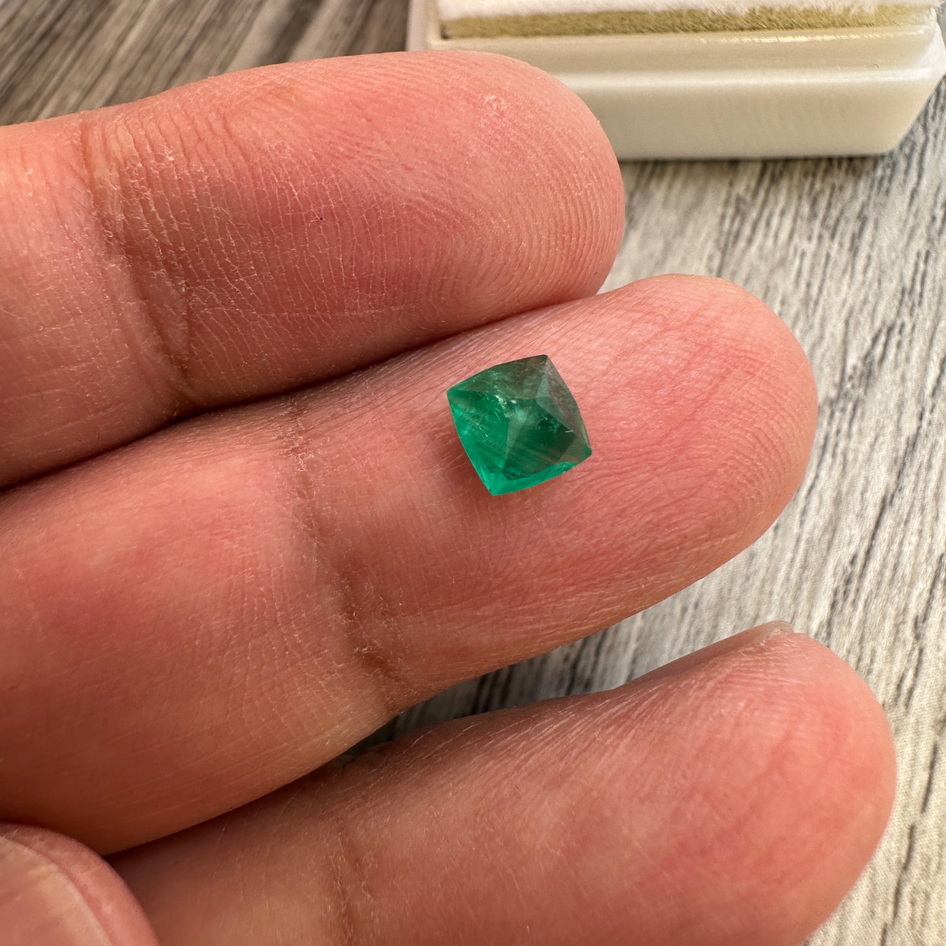 0.67ct Emerald, Tanzania, No Oil, Untreated Unheated.