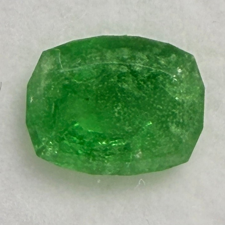 Tsavorite Garnet, 1.55ct, Kenya, Unheated Untreated, native cut.